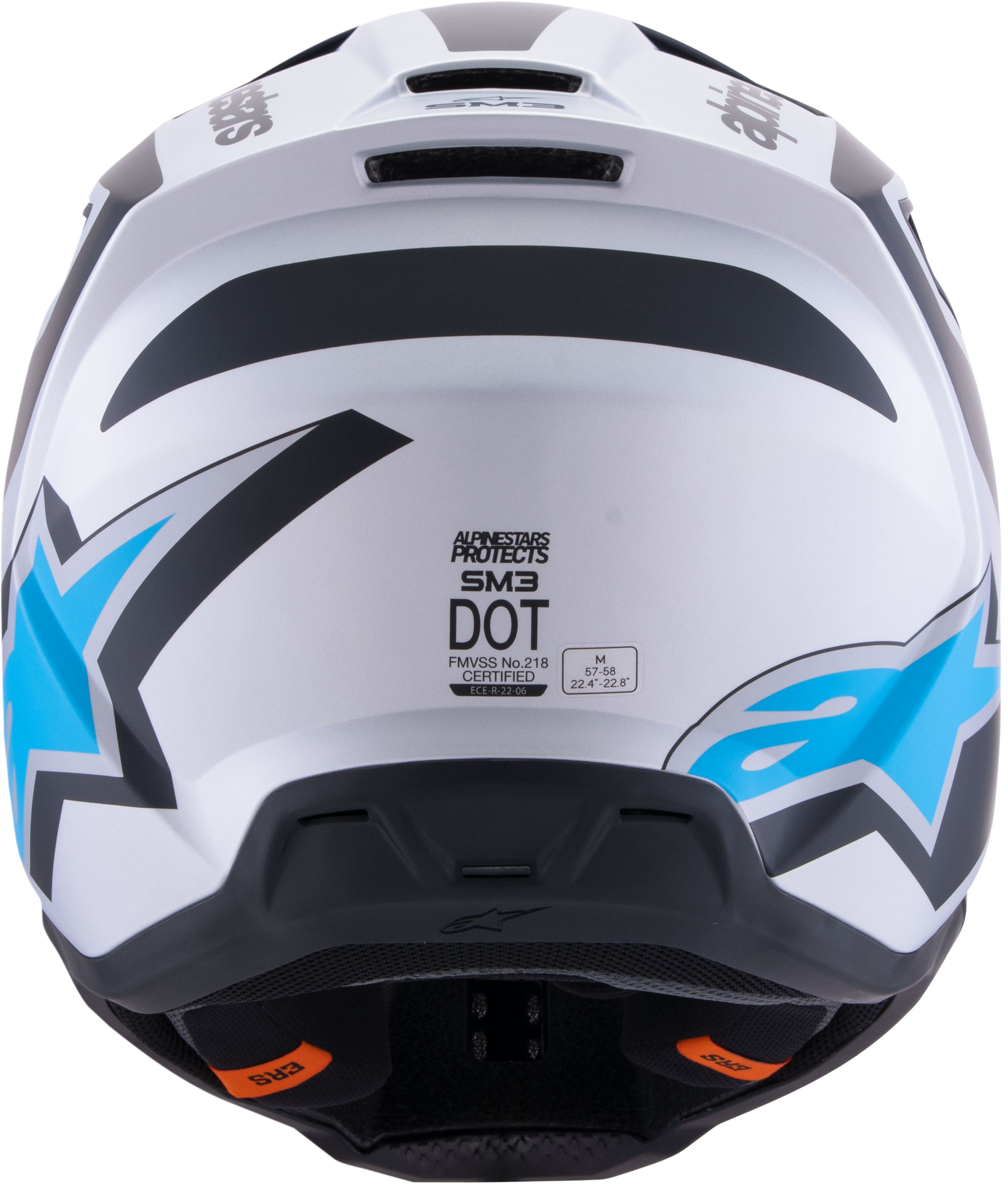 Sm3 Heat Helmet Silver/Blue/Black Matt Fits Sm