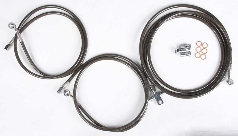 Streamline X3XRS-R-4-SMOKE Rear Brake Line +4 Smoke Can-Am Maverick X3 XRS