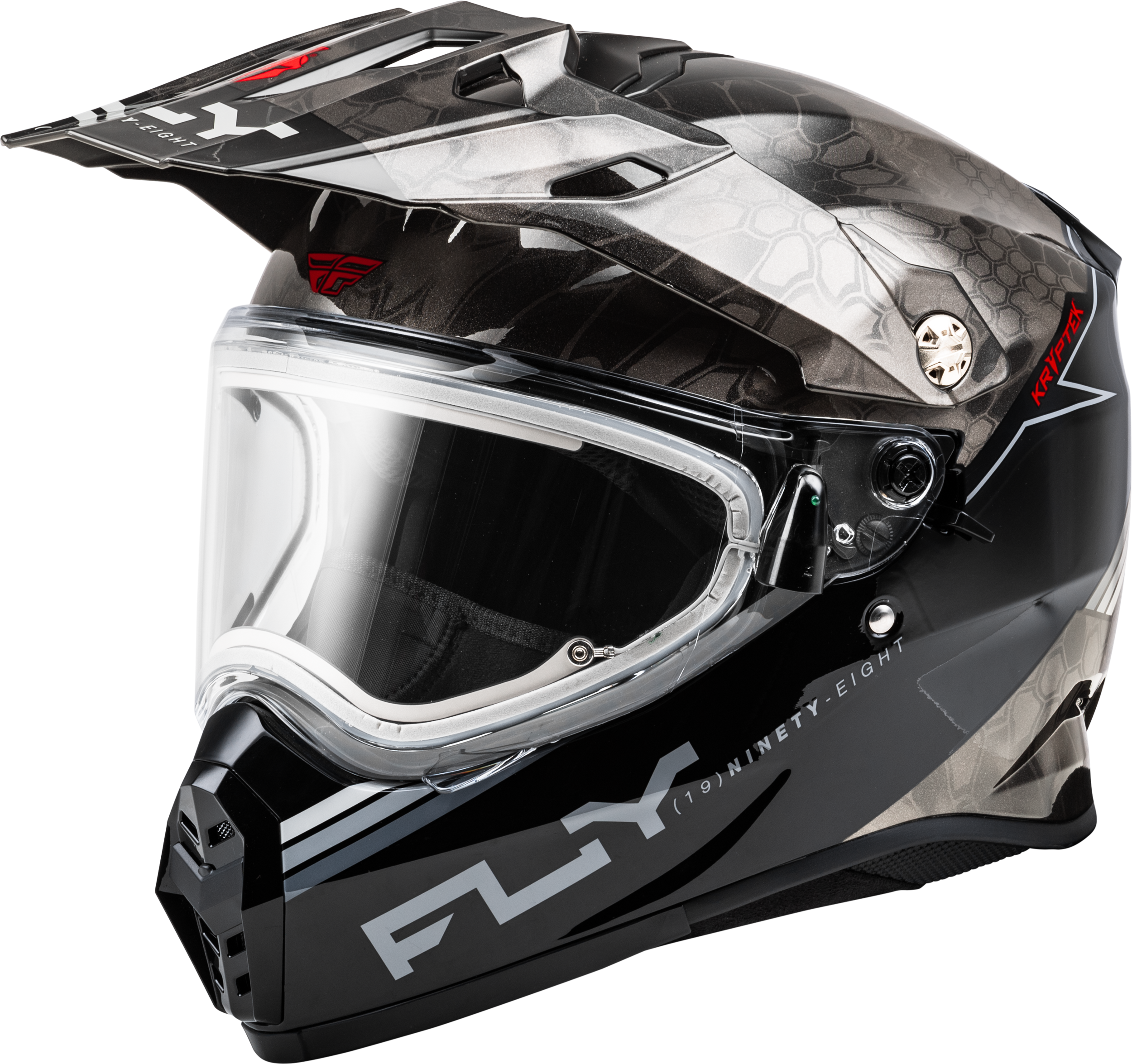FLY RACING 73-31360M Trekker CW Conceal Helmet with Electric Shield, Medium