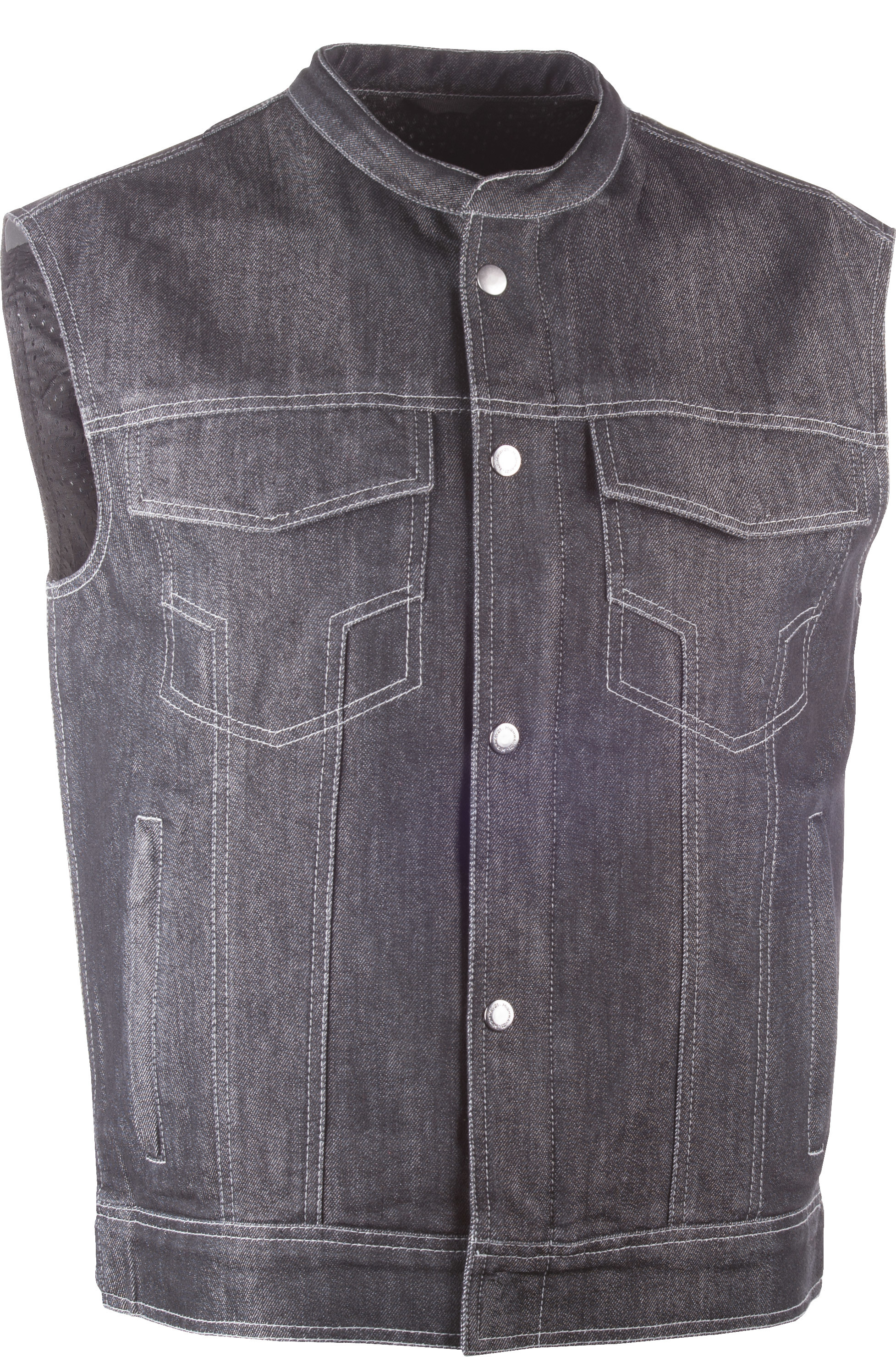 Iron Sights Club Collar Denim Vest - View 1