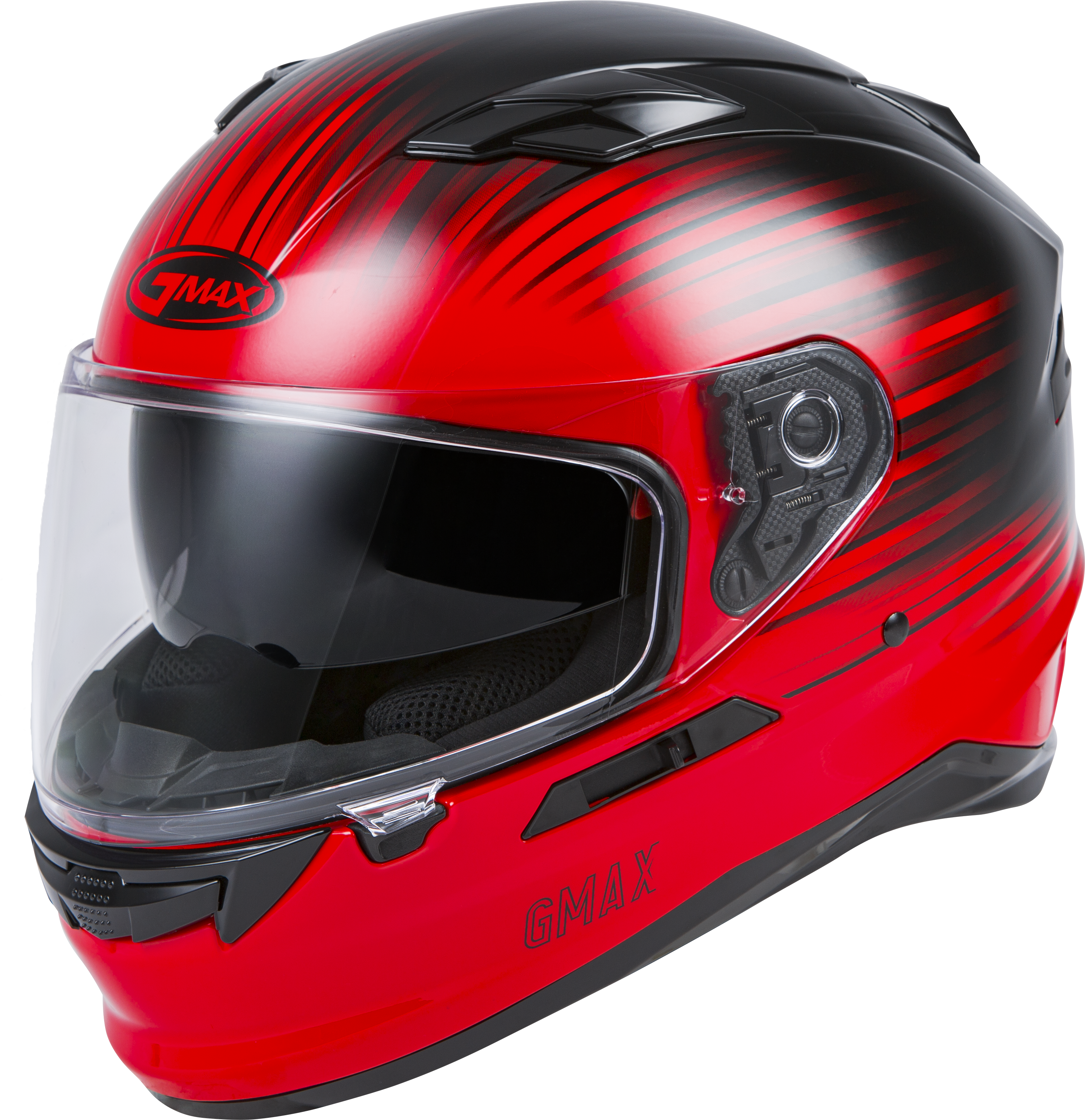 GMAX FF-98 Full-Face Street Helmet (Red/Black, Medium)