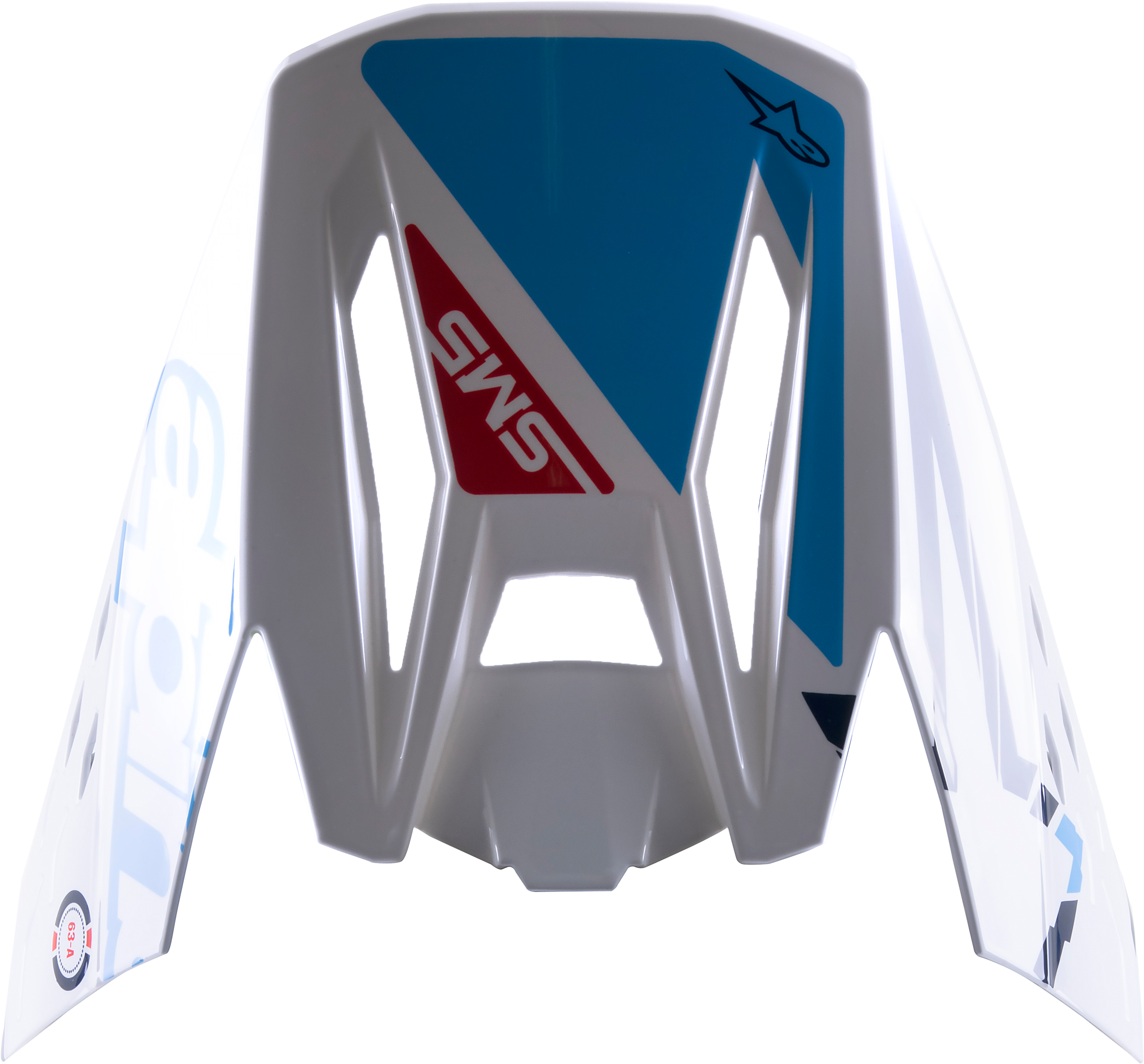 Alpinestars S-M5 Action Helmet Visor White Cyan Blue Size OS Universal