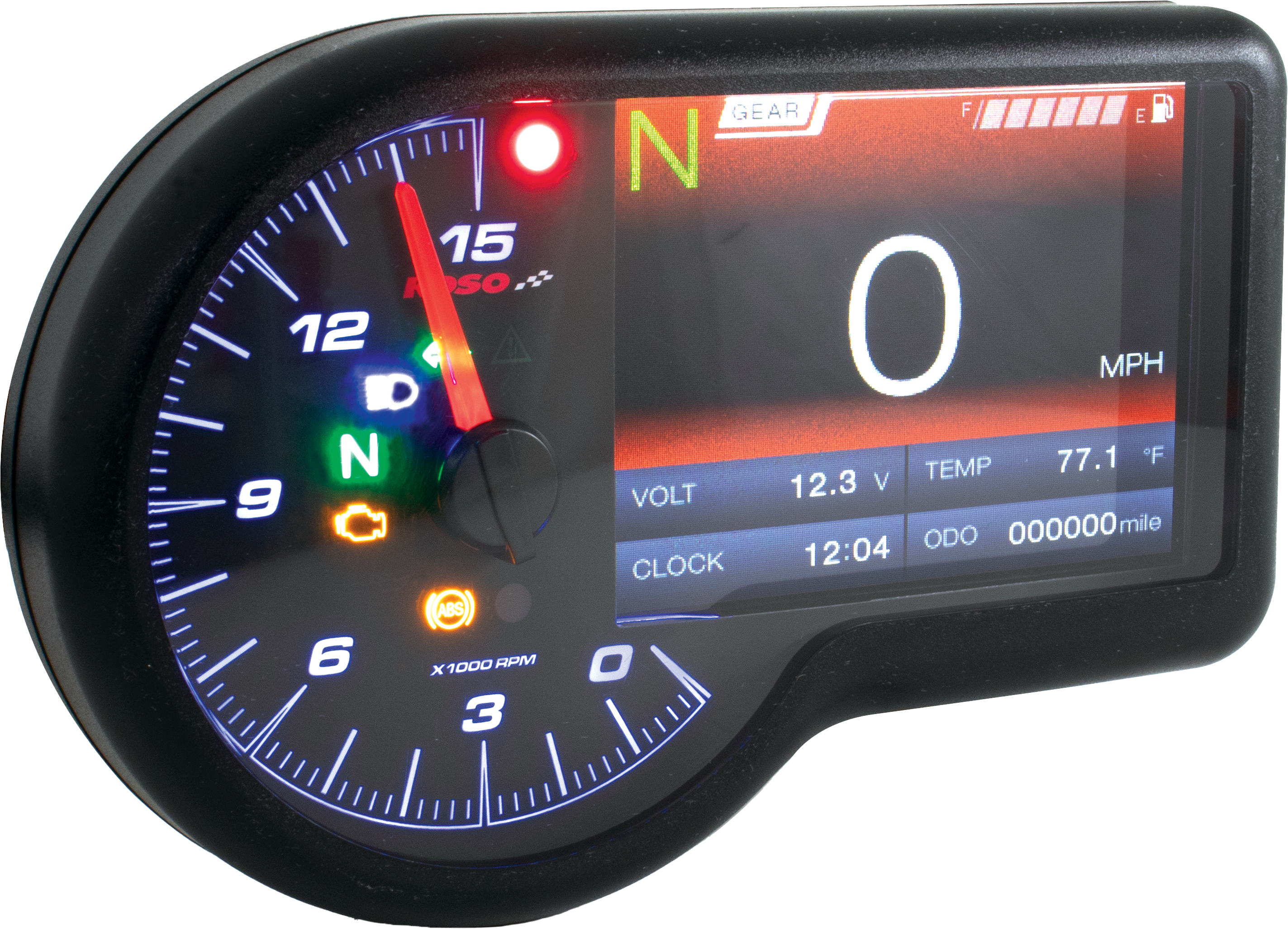 KOSO RX-3 TFT Multifunction Meter - View 1