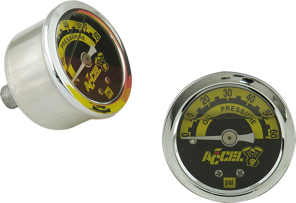 ACCEL Liquid Filled Oil Pressure Gauge - View 1