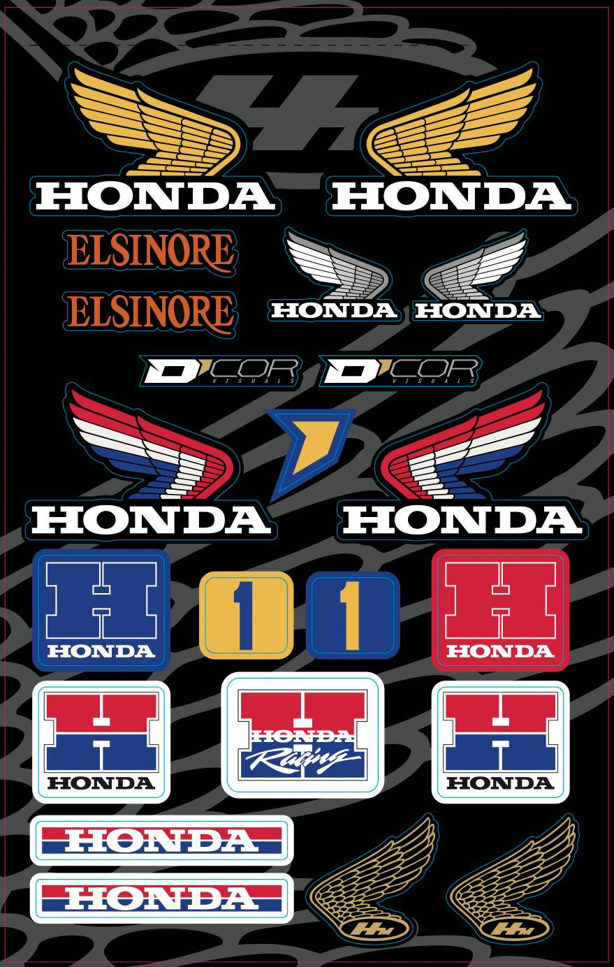D-COR DECAL SHEETS HONDA - View 1