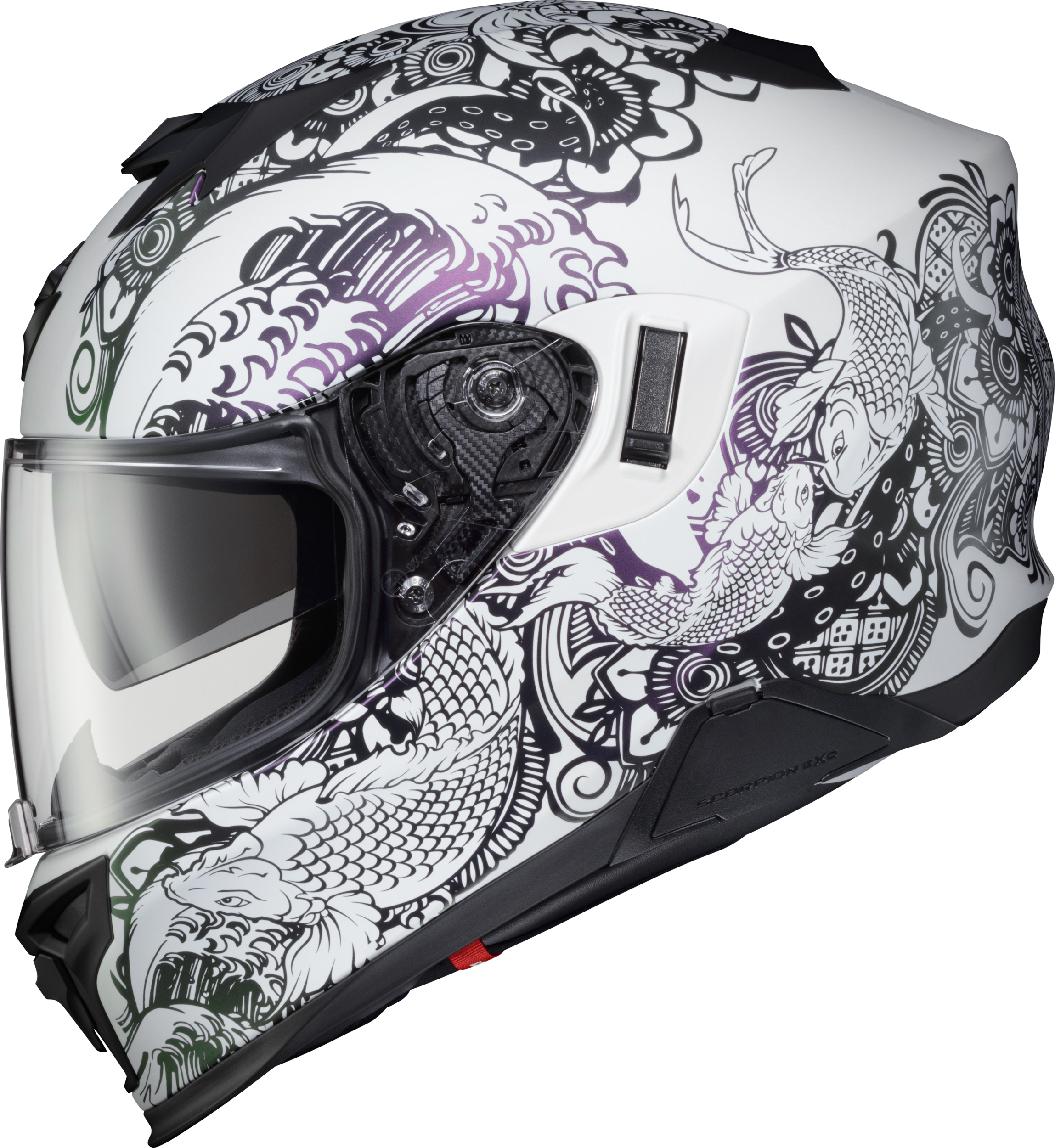 SCORPION EXO EXO-T520 HELMET NAMA-SUSHI WHITE/CHAMELEON XS