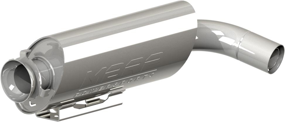 MBRP AT-9708SP Single Slip On System with Oval Sport Muffler for Arctic Cat Wildcat XX
