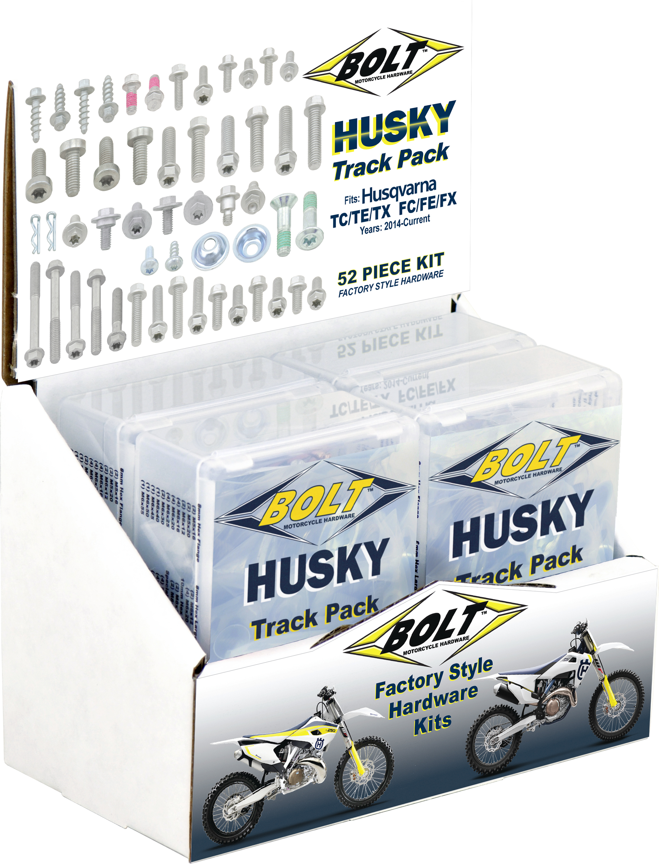 6/PK POP DISP. TRACK PACK-HUS