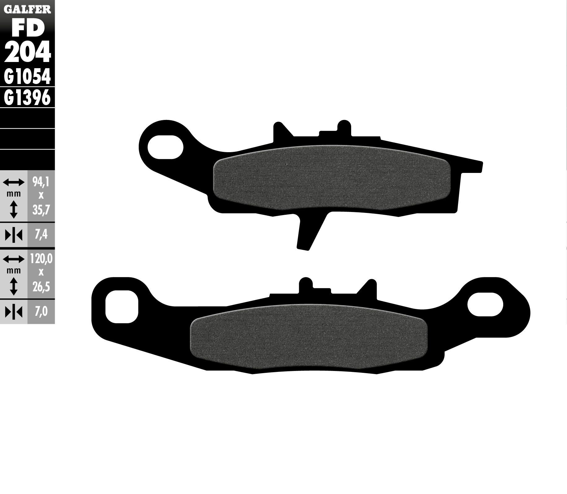 G-Semi-Metallic Brake Pads
