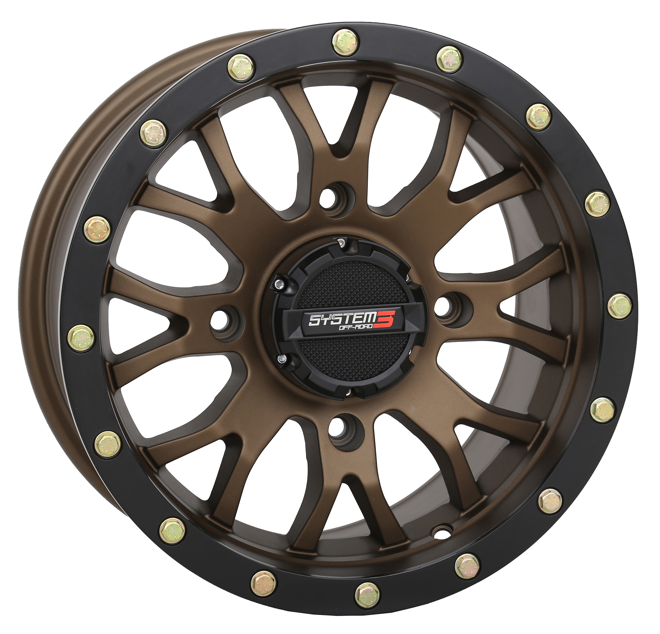 SYSTEM 3 Part 20S3-1237 St3 Wheel 20x7 Inch Matte Bronze/Black – Fits Can-Am & Honda