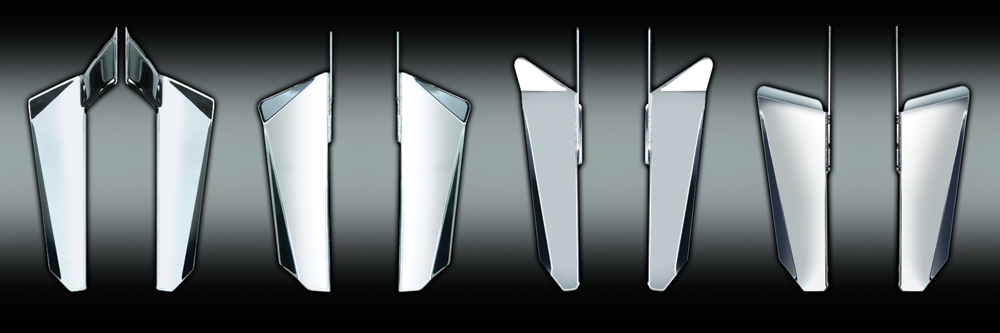 Switchblade Chrome Lowers H-D For Qs Kits