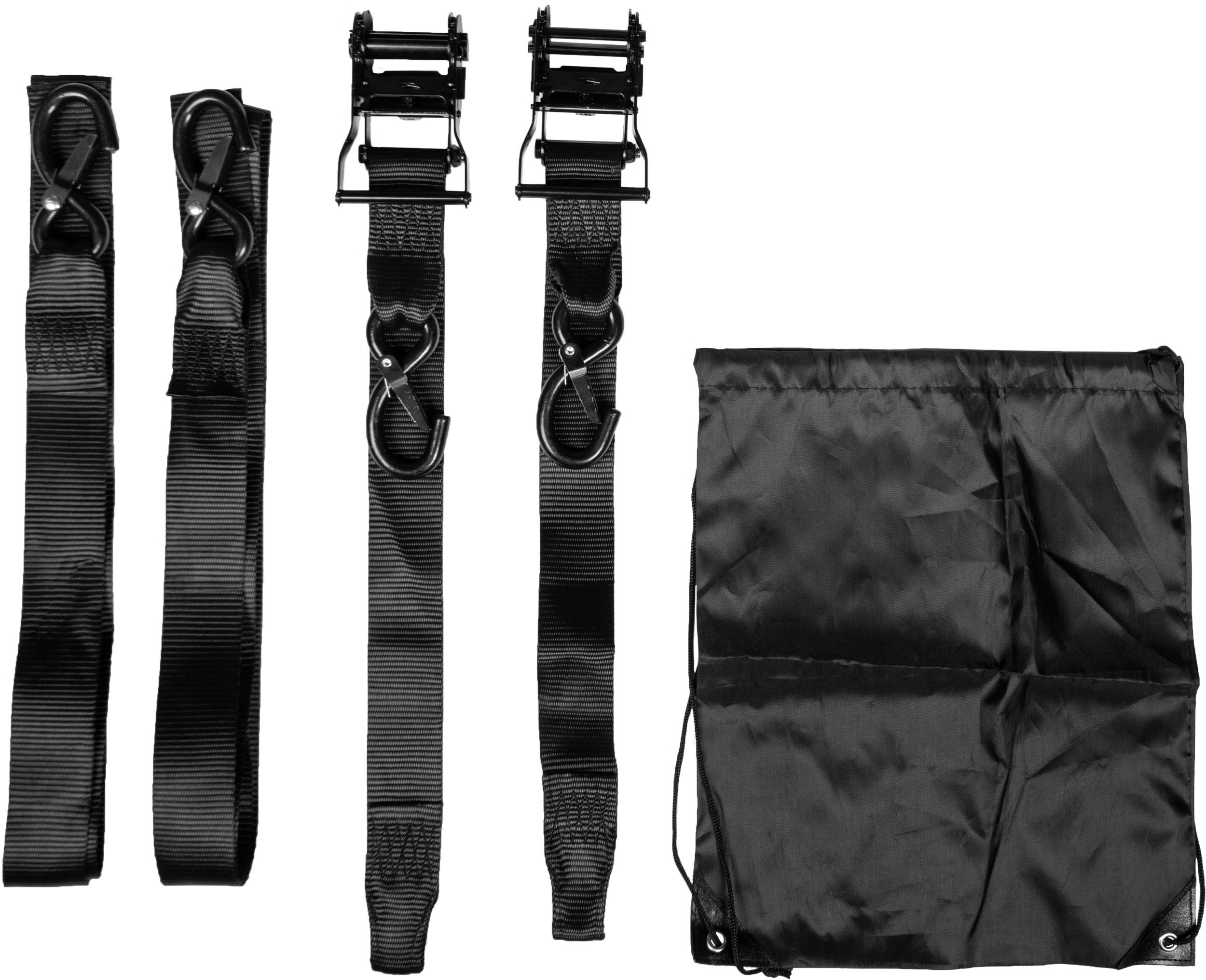 FIRE POWER 2" RATCHET TIE-DOWNS w/SOFT-TIE - View 1