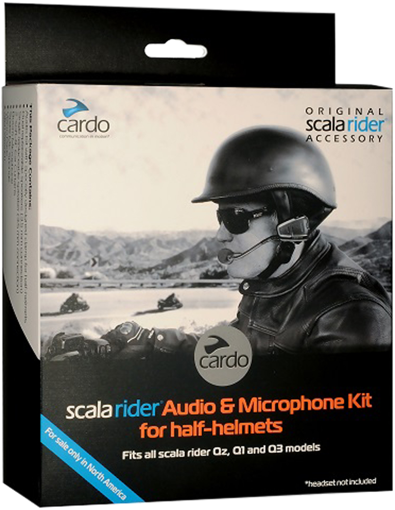 CARDO Q1/Q3/QZ HALF HELMET AUDIO - View 1