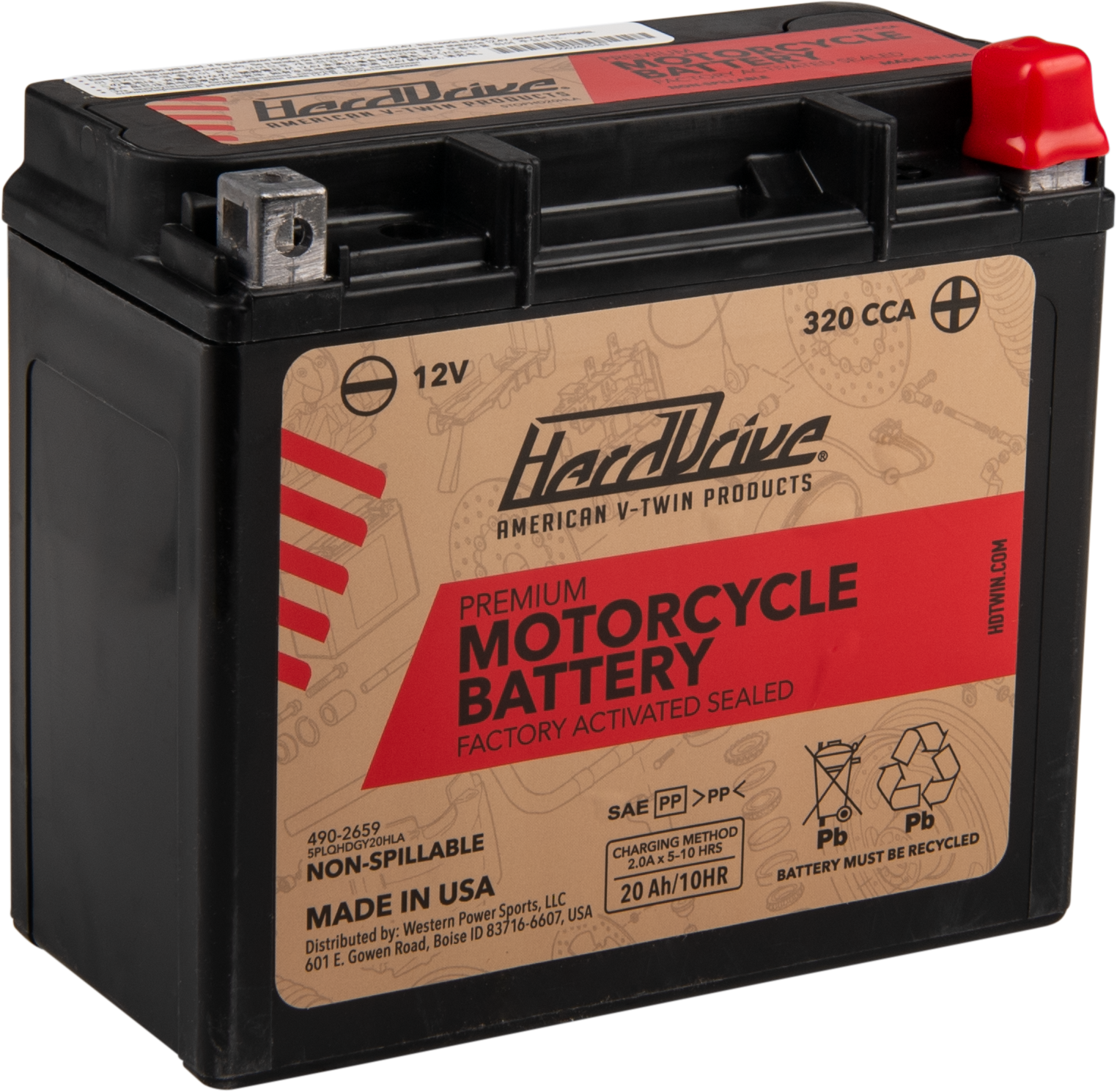 HARDDRIVE PREMIUM BATTERY GYZ20HLA INDIAN - View 1