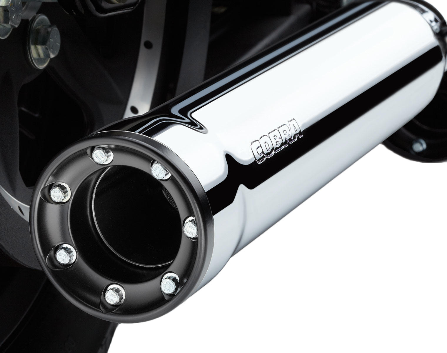 COBRA 3" RPT SLIP-ONS CHROME FLH/FLT 95-16 - View 1