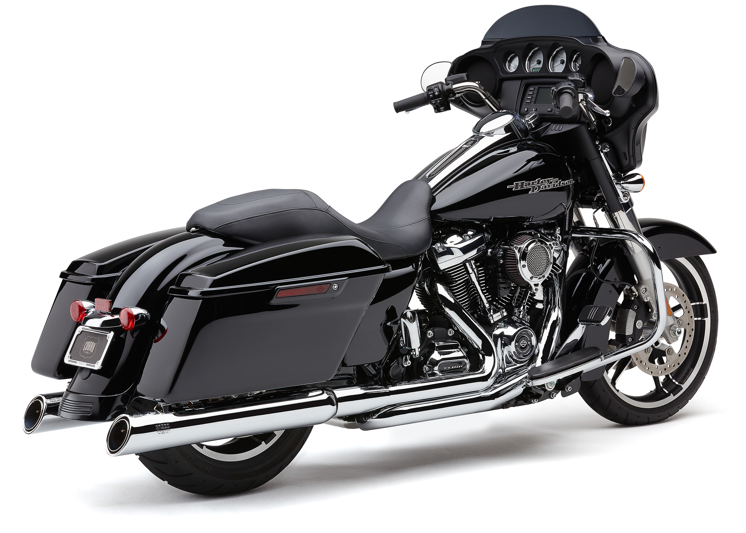 COBRA 911 UPPERCUT SLIP-ONS CHROME FLH/FLT 17-22 - View 1