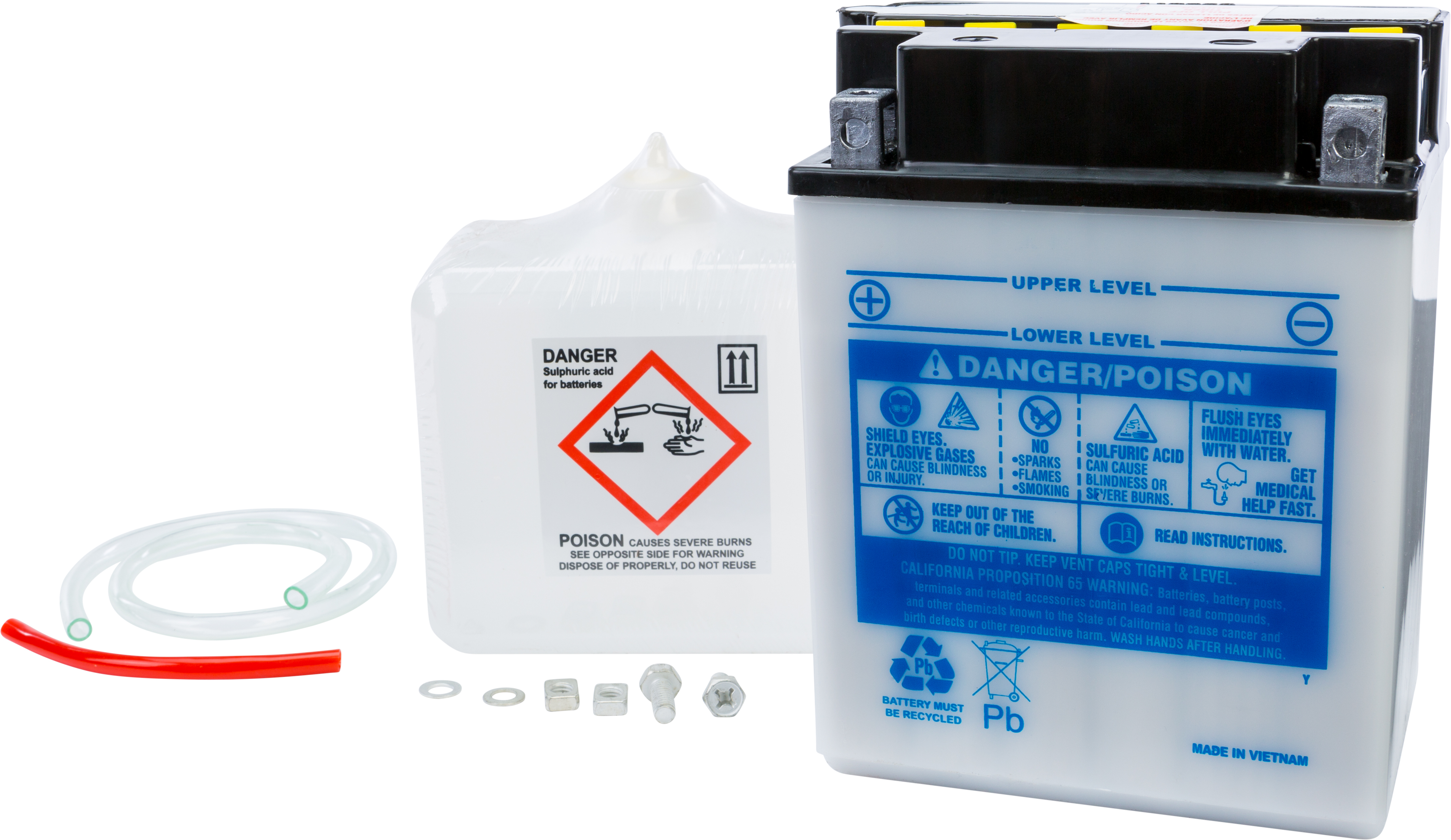 12V Heavy Duty Battery w/Acid Pack