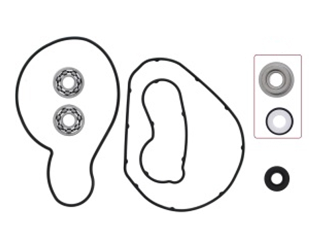 SP1 WATER PUMP REPAIR KIT AC/YAM - View 1
