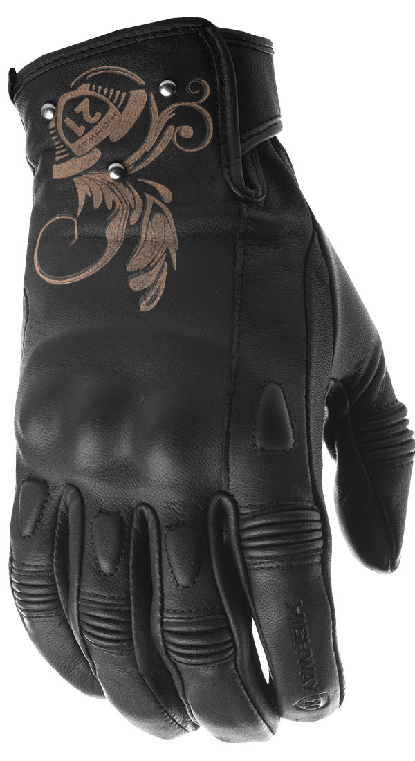 Women's Black Ivy Gloves - View 1