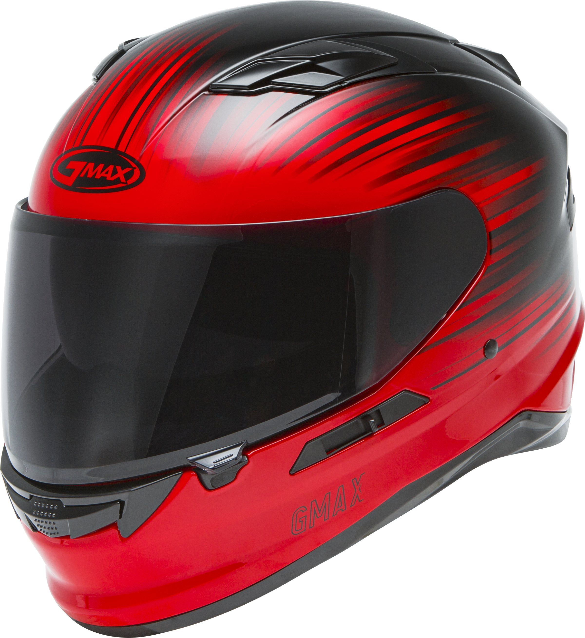 GMAX FF-98 Full-Face Street Helmet (Red/Black, Medium)