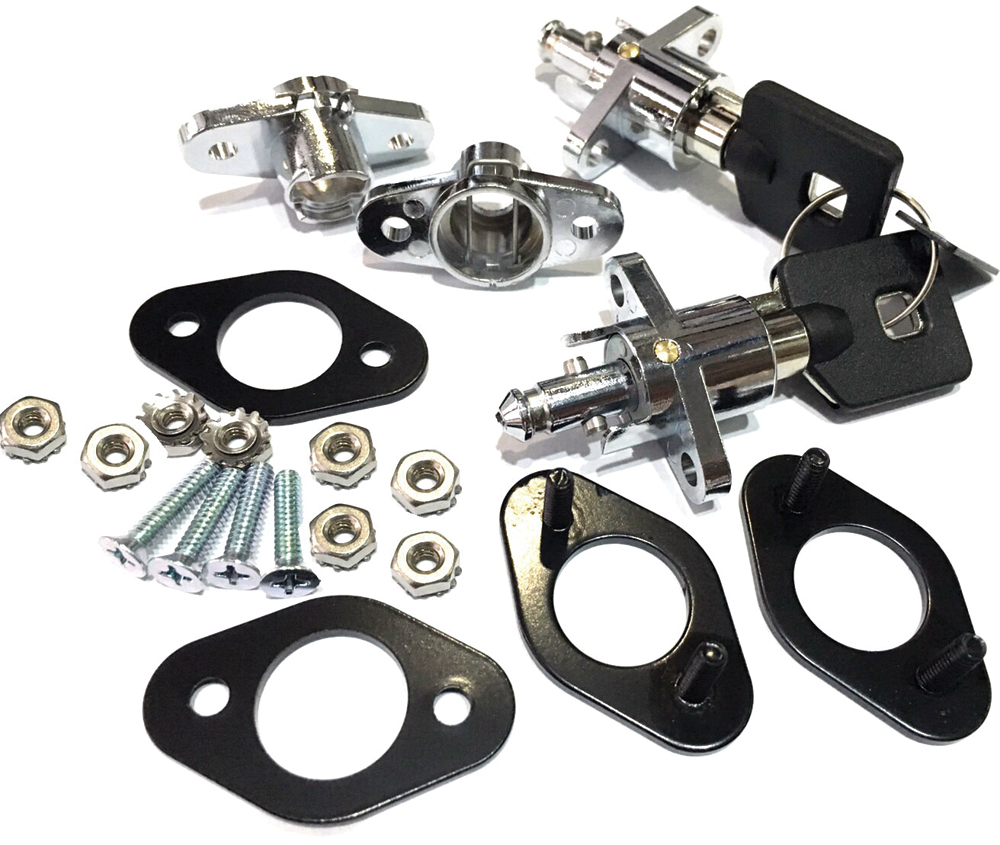 HARDDRIVE Universal Saddlebag Lock Kit - View 1