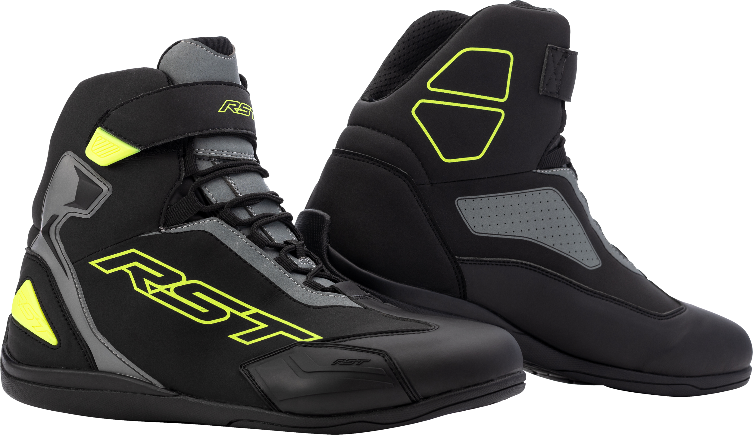 RST Sabre Moto Shoe Ce Boot Blk/Gry/Flo - View 1