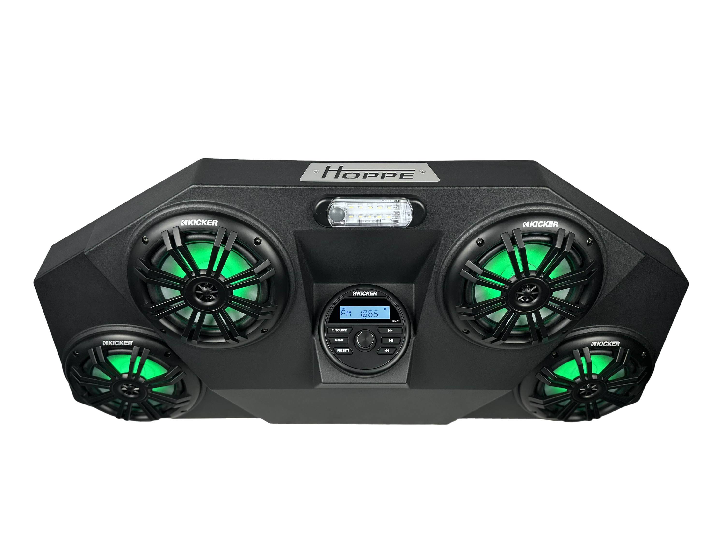 HOPPE HPEL-1012 Hoppe Audio Mini RGB 6-Inch Marine Speakers with Bluetooth