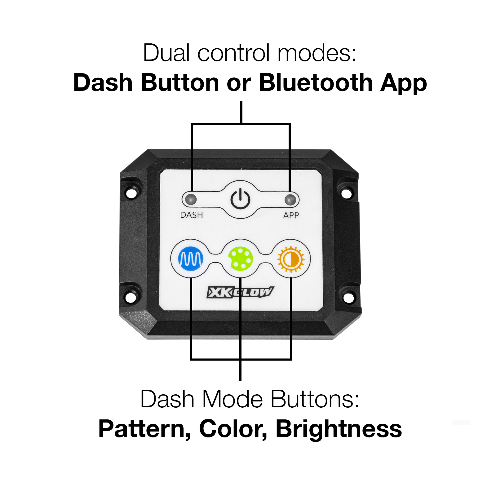 XK GLOW XKChrome Dual Mode Dash Control - View 1