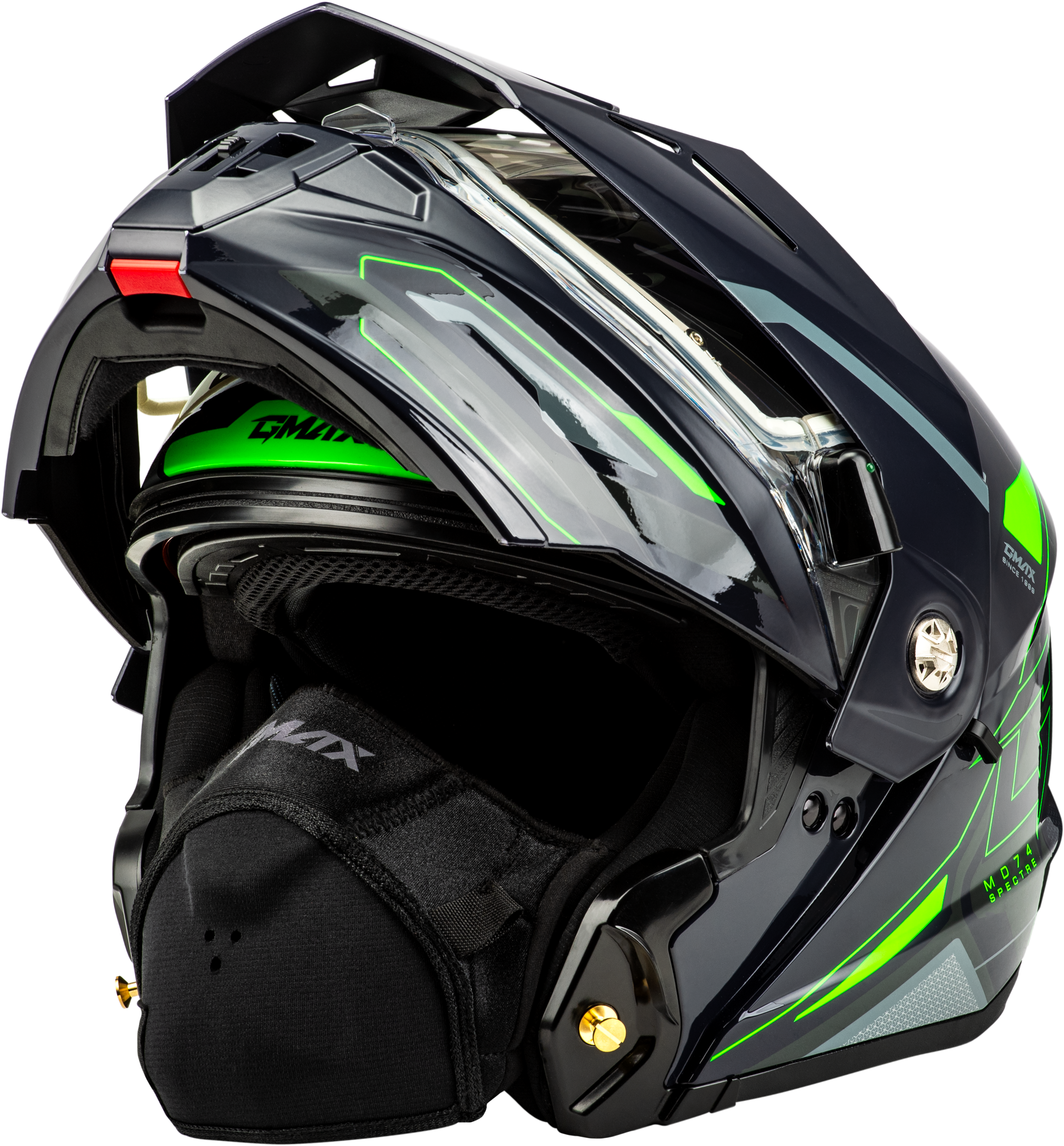 Gmax MD-74S Modular Electric Shield Snowmobile Helmet Anti-Fog lens For Winter - Picture 18 of 37