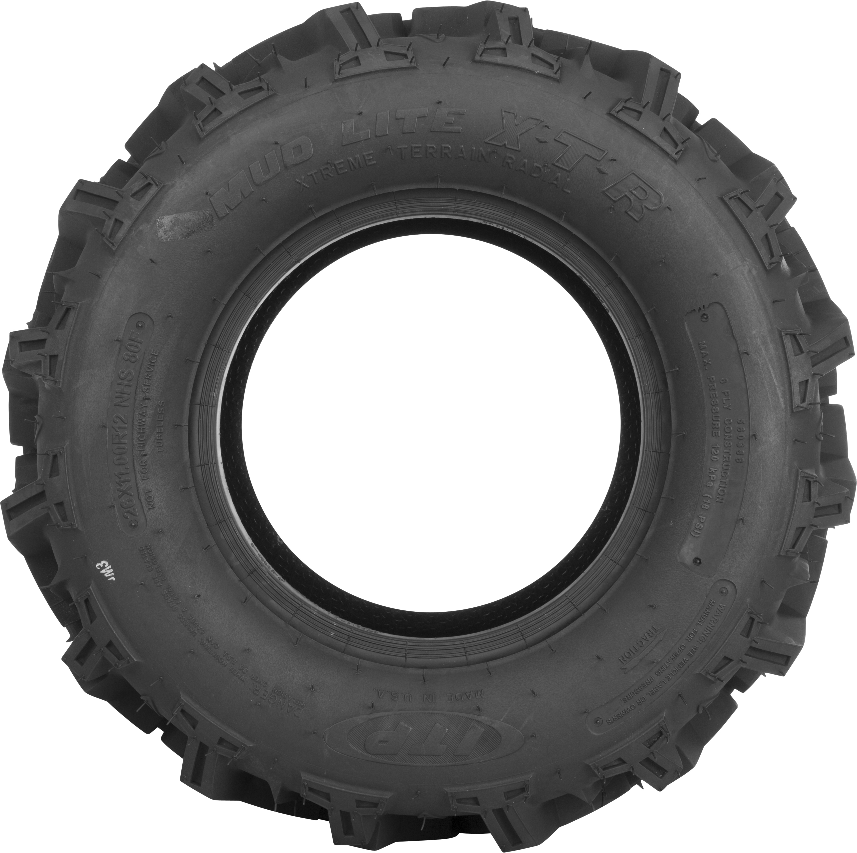 ITP Mud Lite Xtr Rear 27x11R12 LR1050lbs Radial Tire – Fits Polaris RZR, Honda Pioneer, Can-Am Maverick