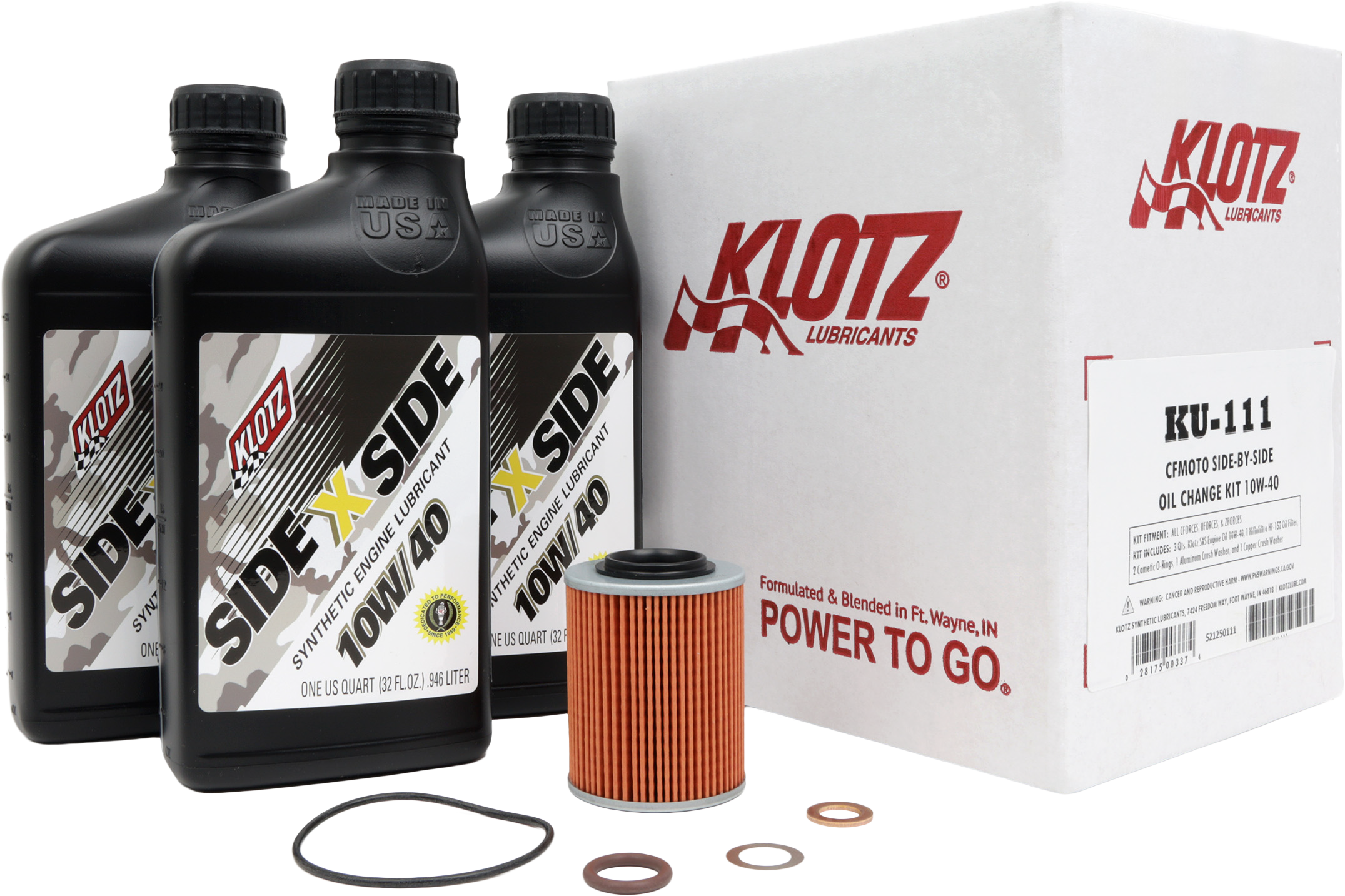 Side X Side Oil Change Kit