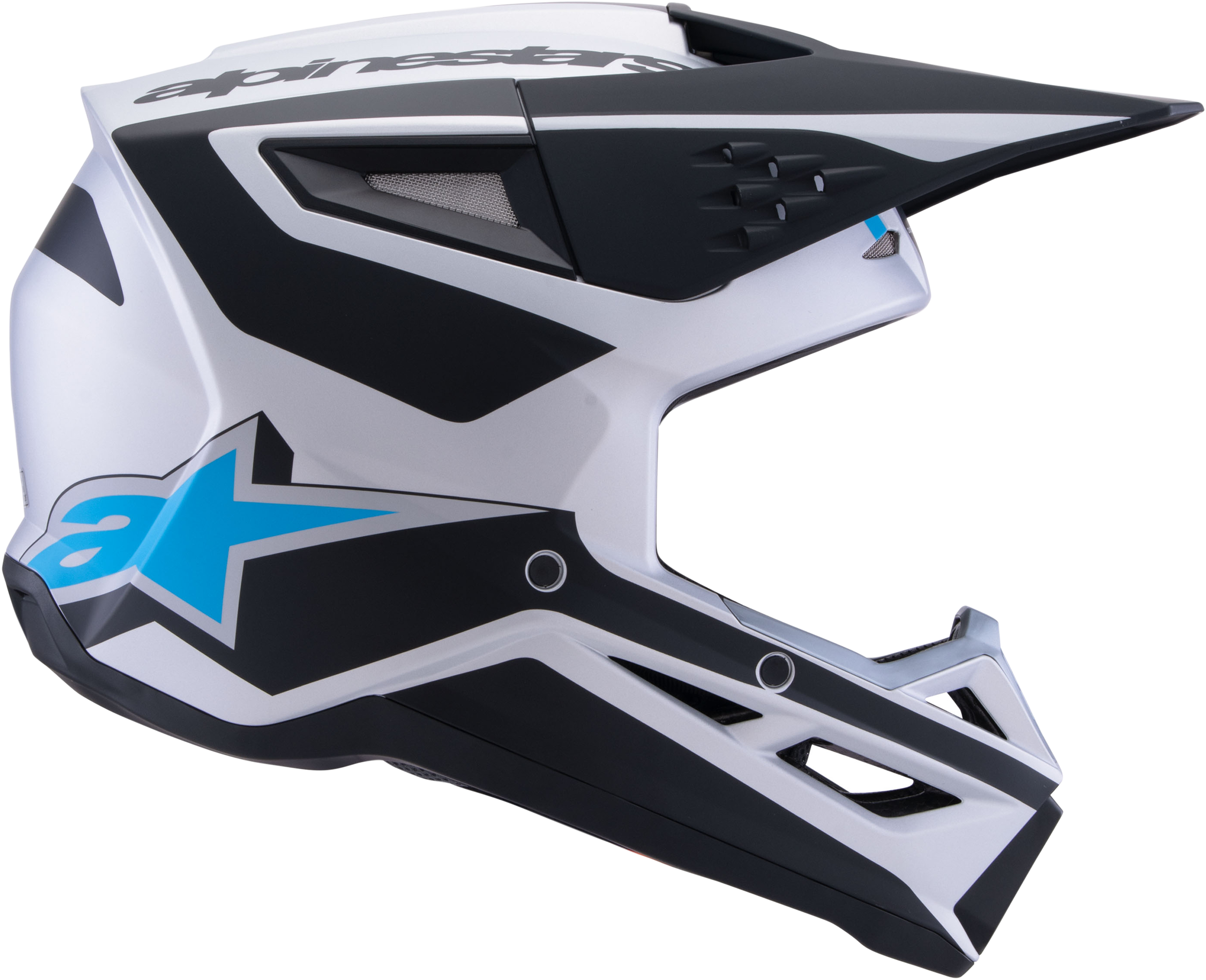 Sm3 Heat Helmet Silver/Blue/Black Matt Fits Sm