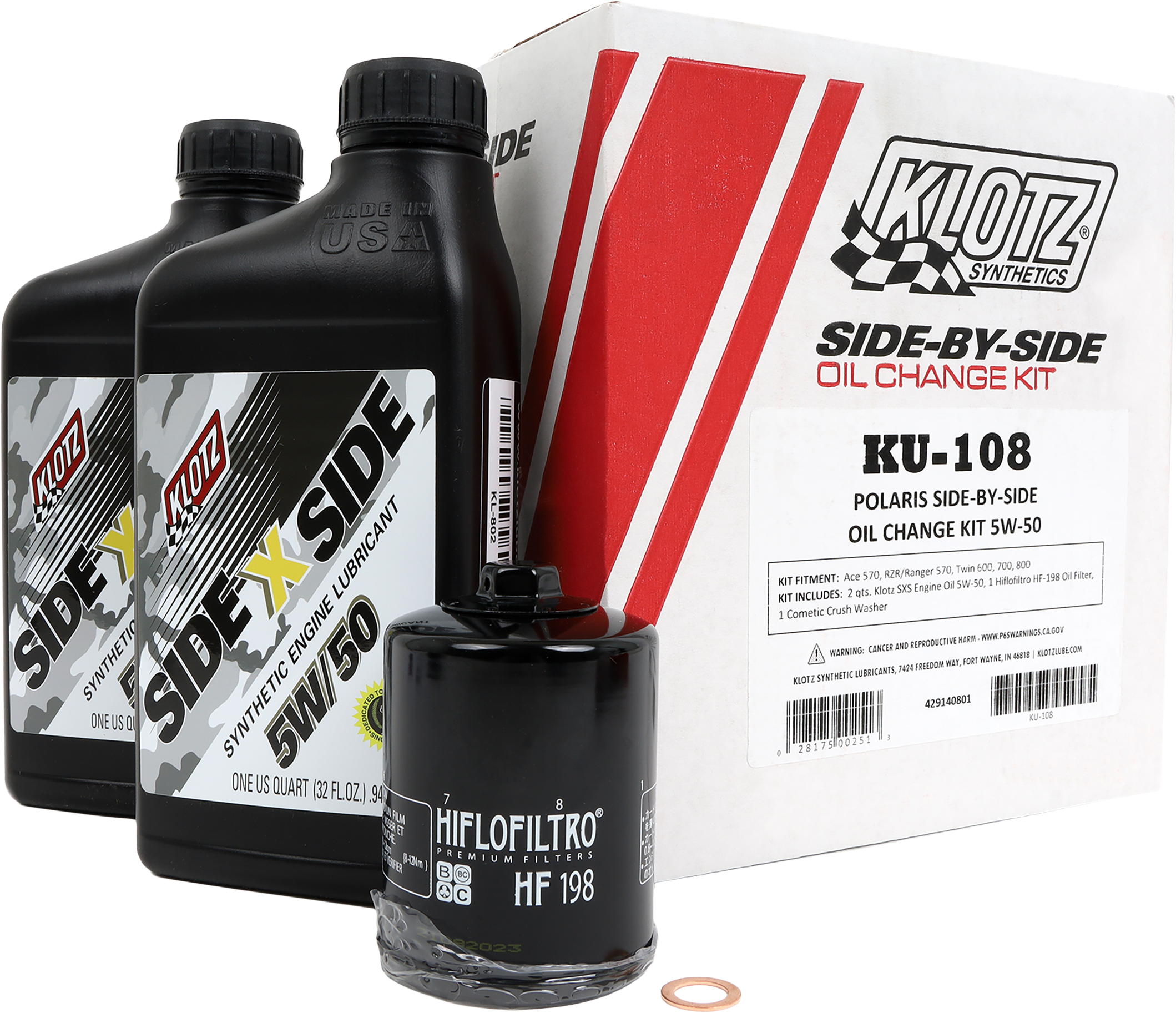 Side X Side Oil Change Kit