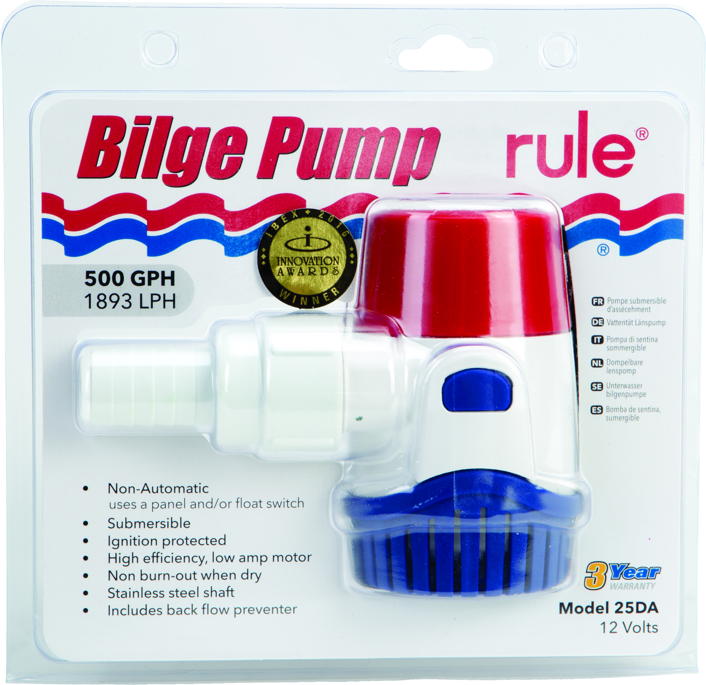 RULE Non-Automatic Bilge Pump - View 1