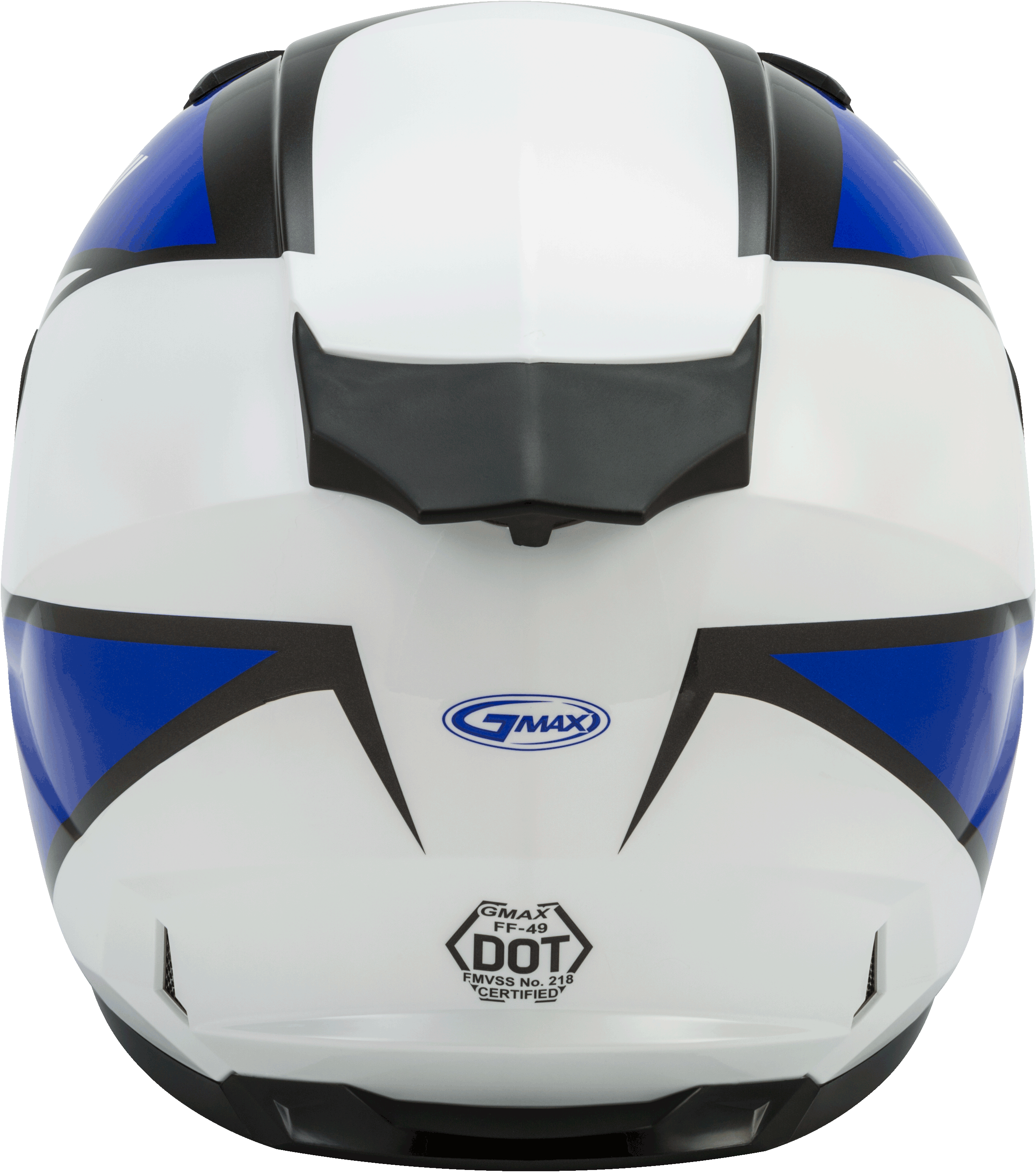 GMAX FF-49 Full-Face Street Helmet (White/Blue, X-Large)