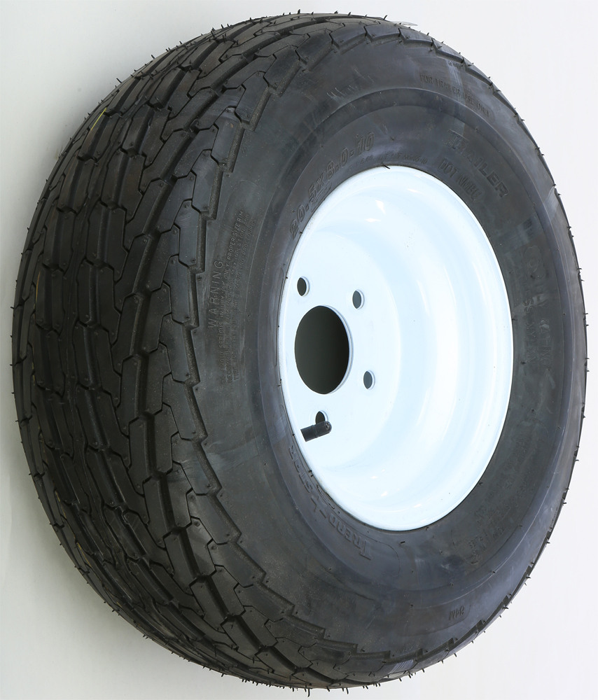 Trailer Tire & Standard Steel Wheel Assembly