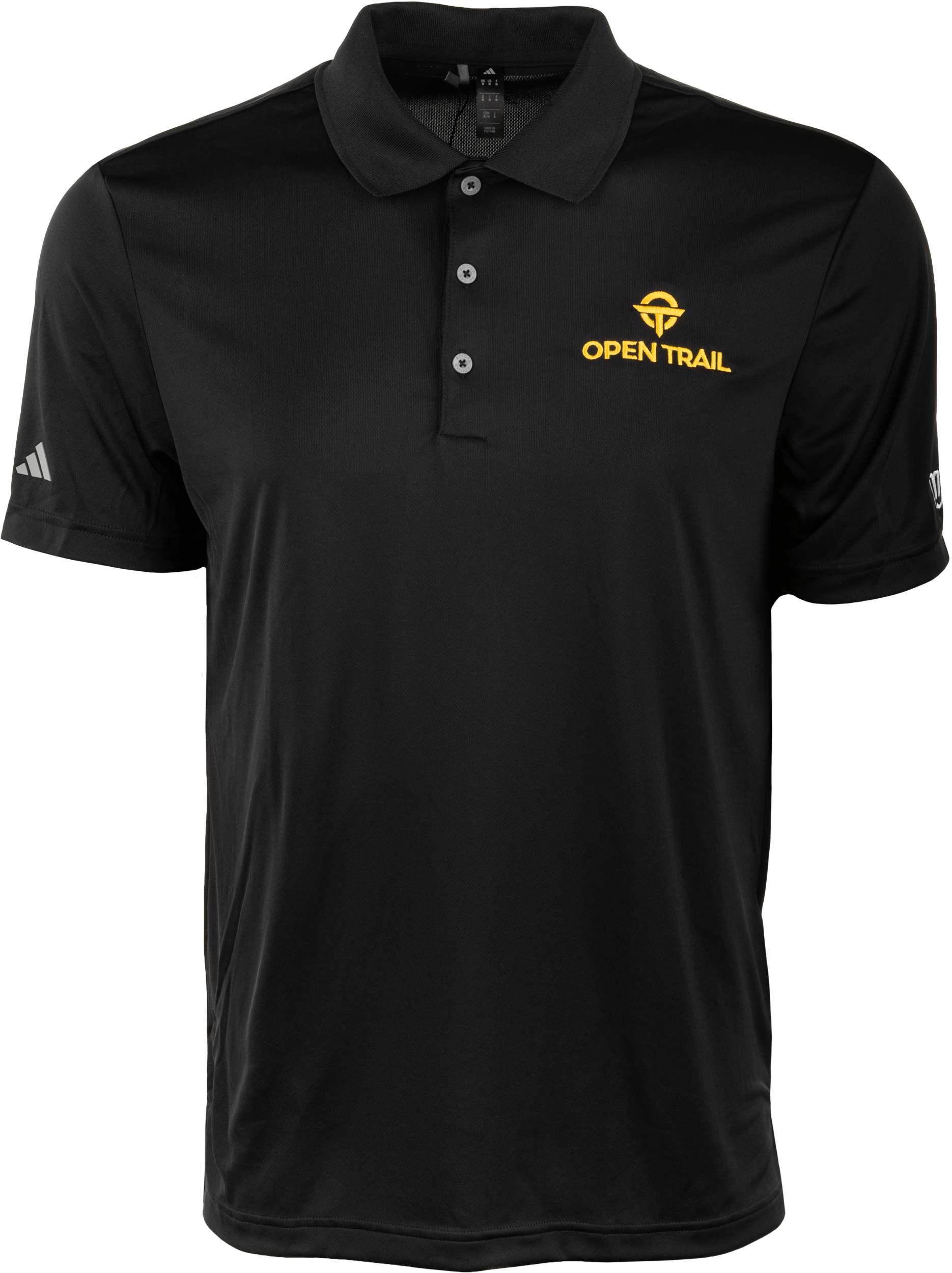 OPEN TRAIL POLO BLACK/YELLOW LG - View 1