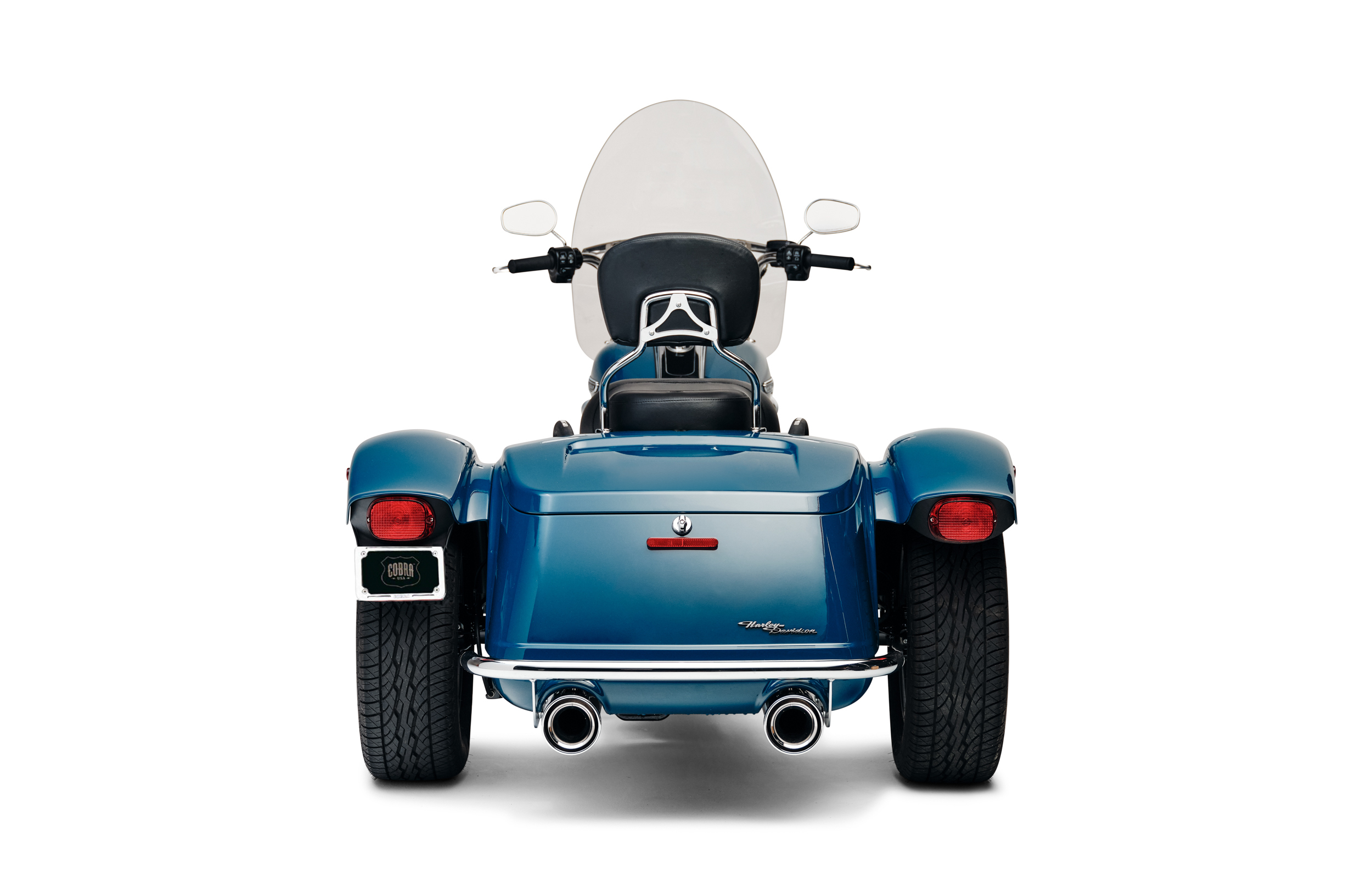 COBRA 4" NH SLIP-ONS CHROME FLH/FLT 95-16 - View 1