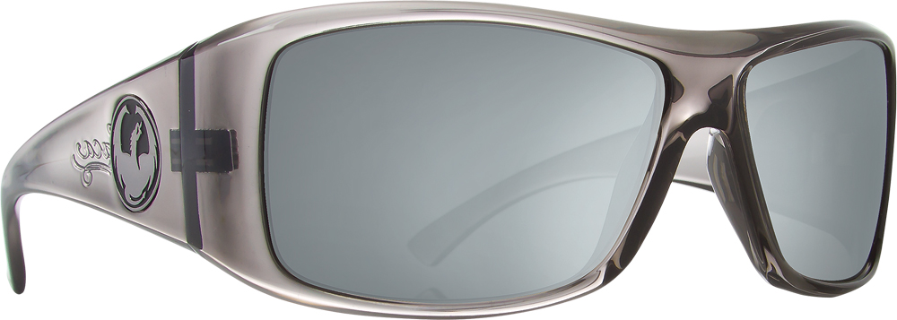 DRAGON CALACA SUNGLASSES TRANSLUCENT GREY W/GREY ION LENS - View 1