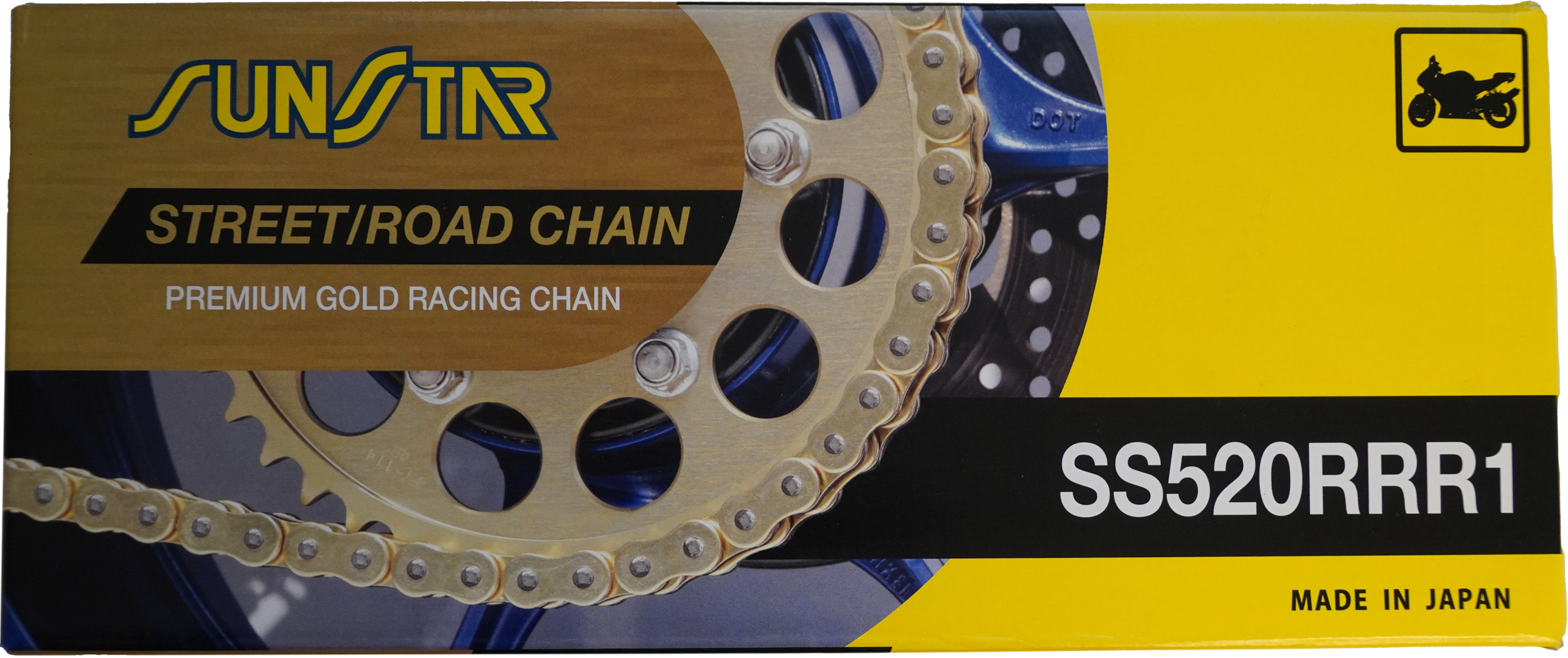SUNSTAR CHAIN RRR1 SEALED 520X120 GLD/GLD - View 1