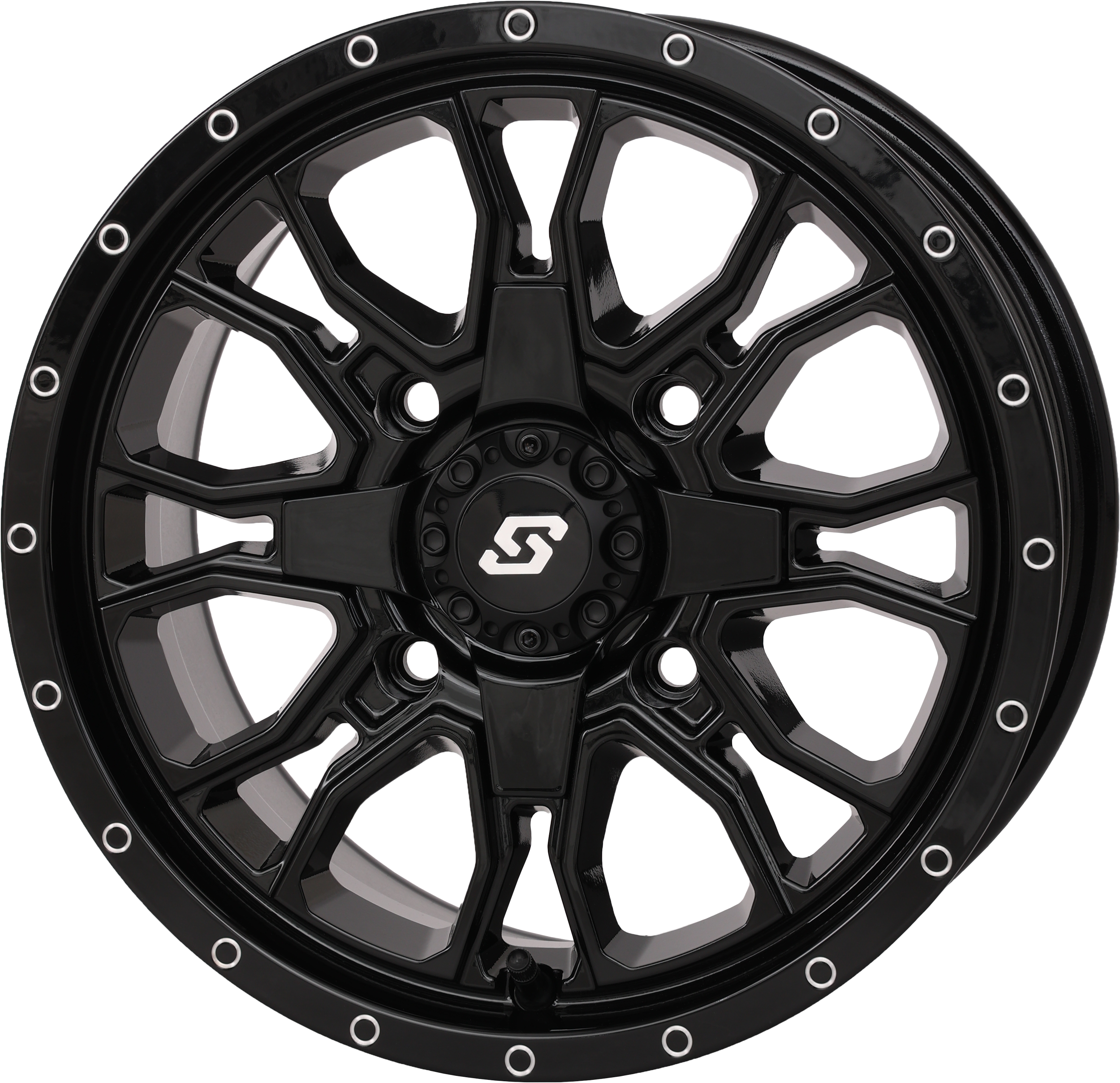 SEDONA 570-9128 Fusion DD Wheel 14x7 6+1 Gloss Black for ATV/UTV