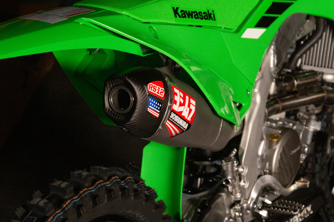 YOSHIMURA RS-12 SYSTEM SS/AL/CF KX250F - View 1