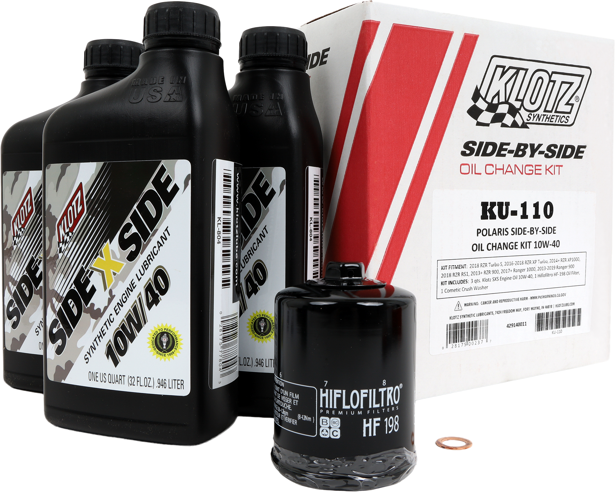 Side X Side Oil Change Kit