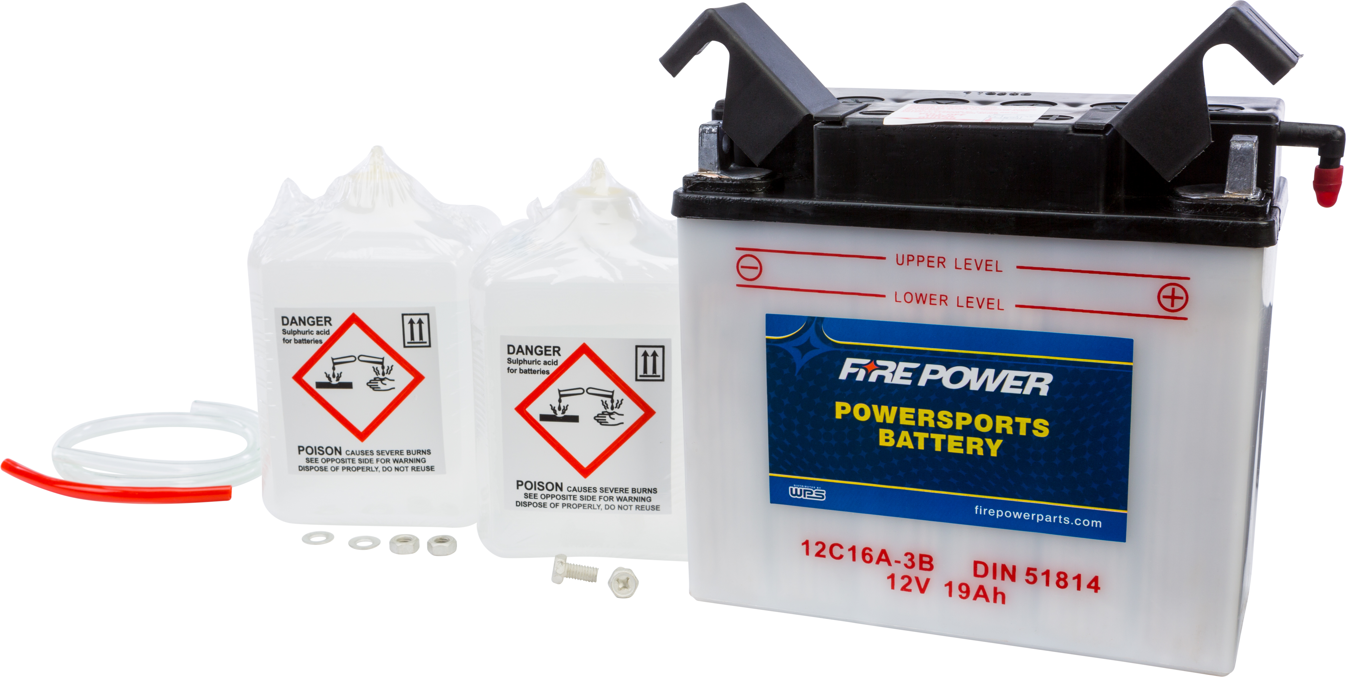 12V Standard Battery w/Acid Pack