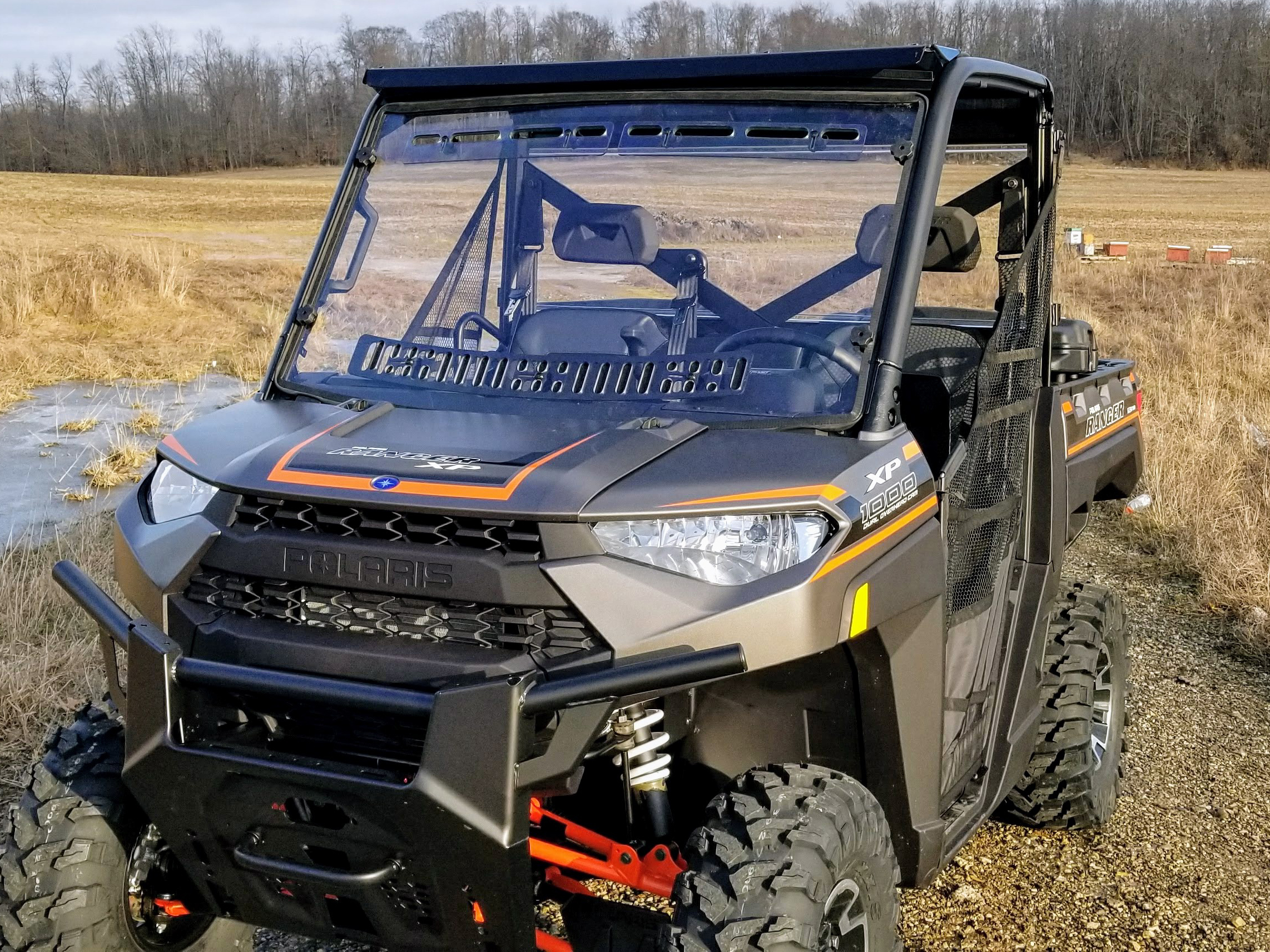 SPIKE 77-9825 Full Windshield Dual Vent for Polaris Ranger XP & 800 Models