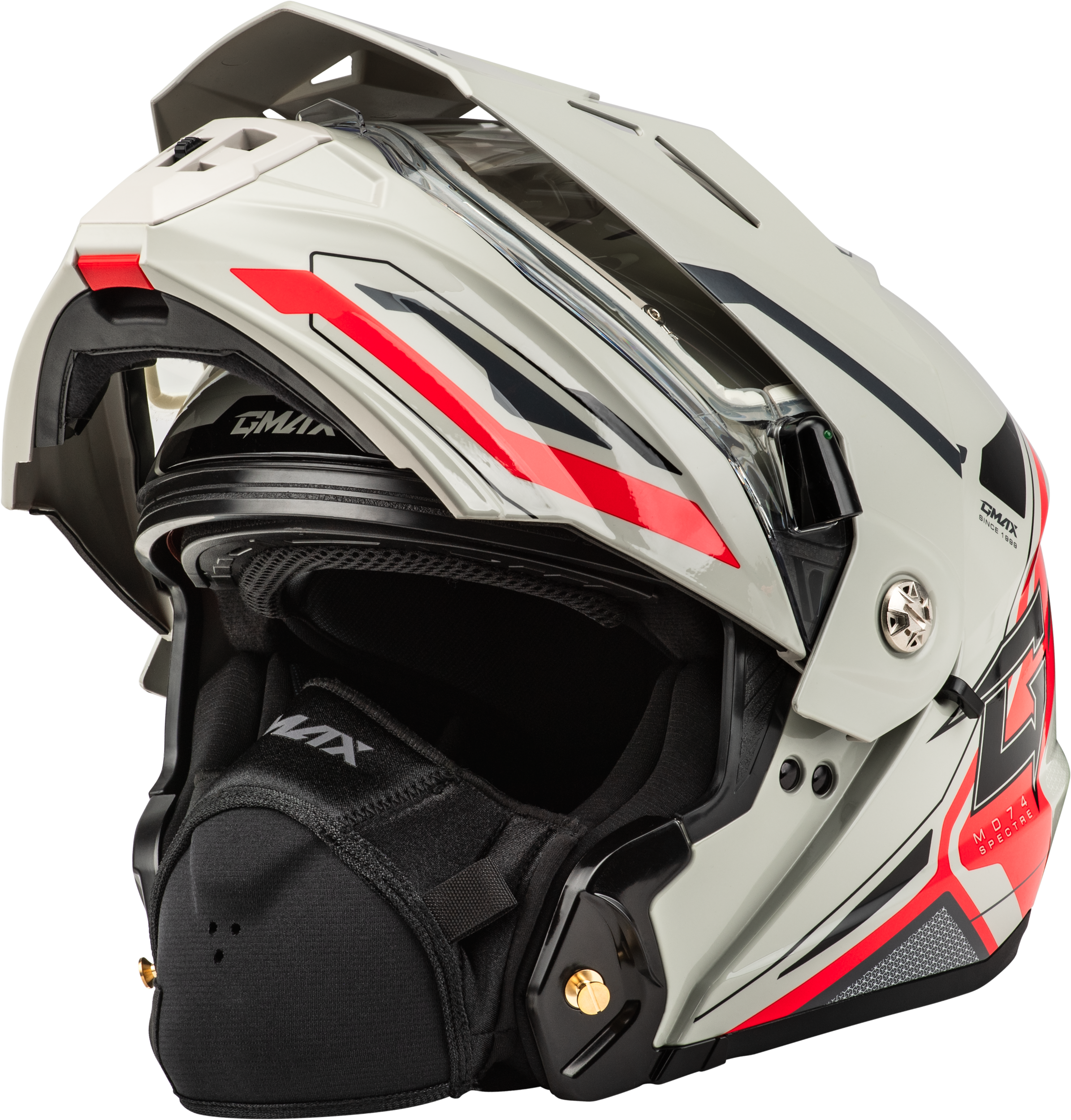 Gmax MD-74S Modular Electric Shield Snowmobile Helmet Anti-Fog lens For Winter - Picture 36 of 37
