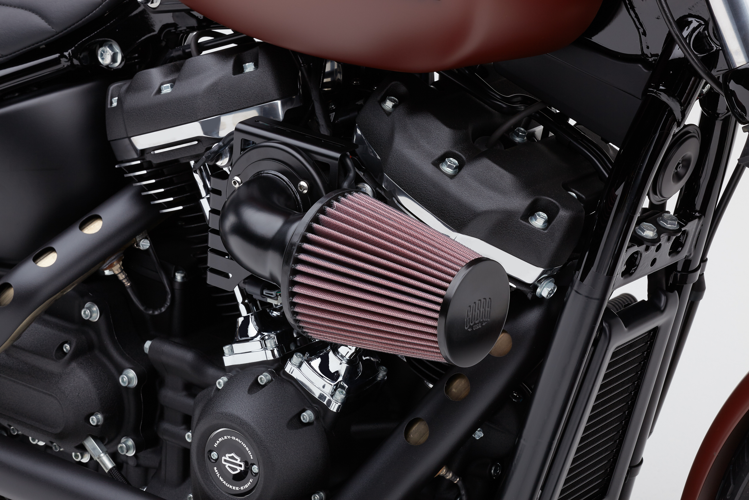 COBRA CONE AIR INTAKE SYSTEM BLACK/BLACK FLH/FLT 08-16 - View 1