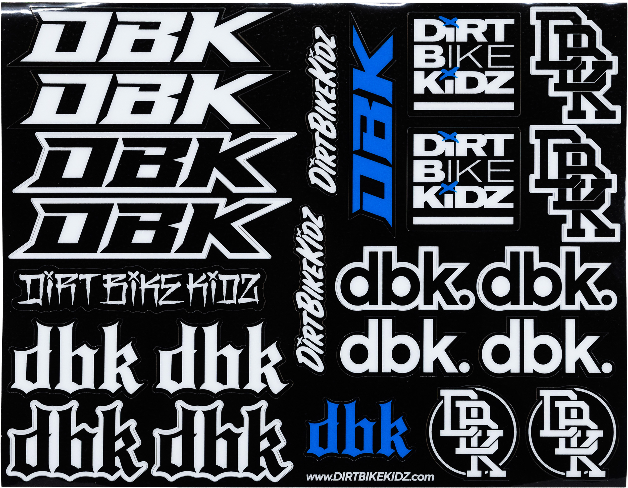 DBK MOTO PACK STICKER SHEET 8.5"X11" - View 1