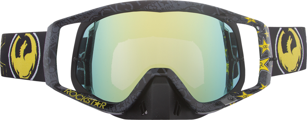 DRAGON VENDETTA GOGGLE ROCKSTAR /GOLD W/GOLD IONIZED LENS - View 1