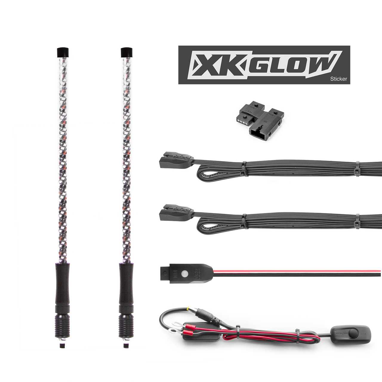 XK GLOW Whip Light w/ Dual Mode Dash Controller - View 1